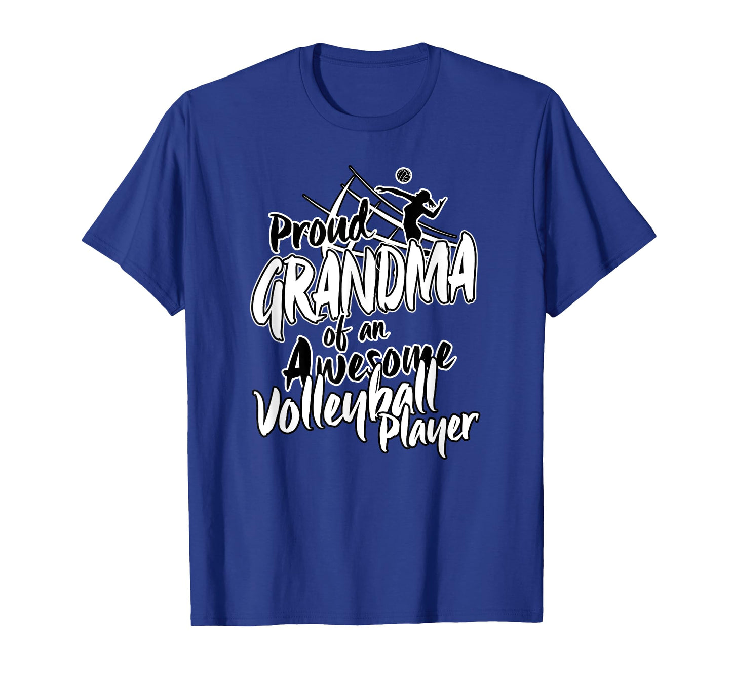 Proud Volleyball Grandma Fan Matching Sports Family Women T-Shirt