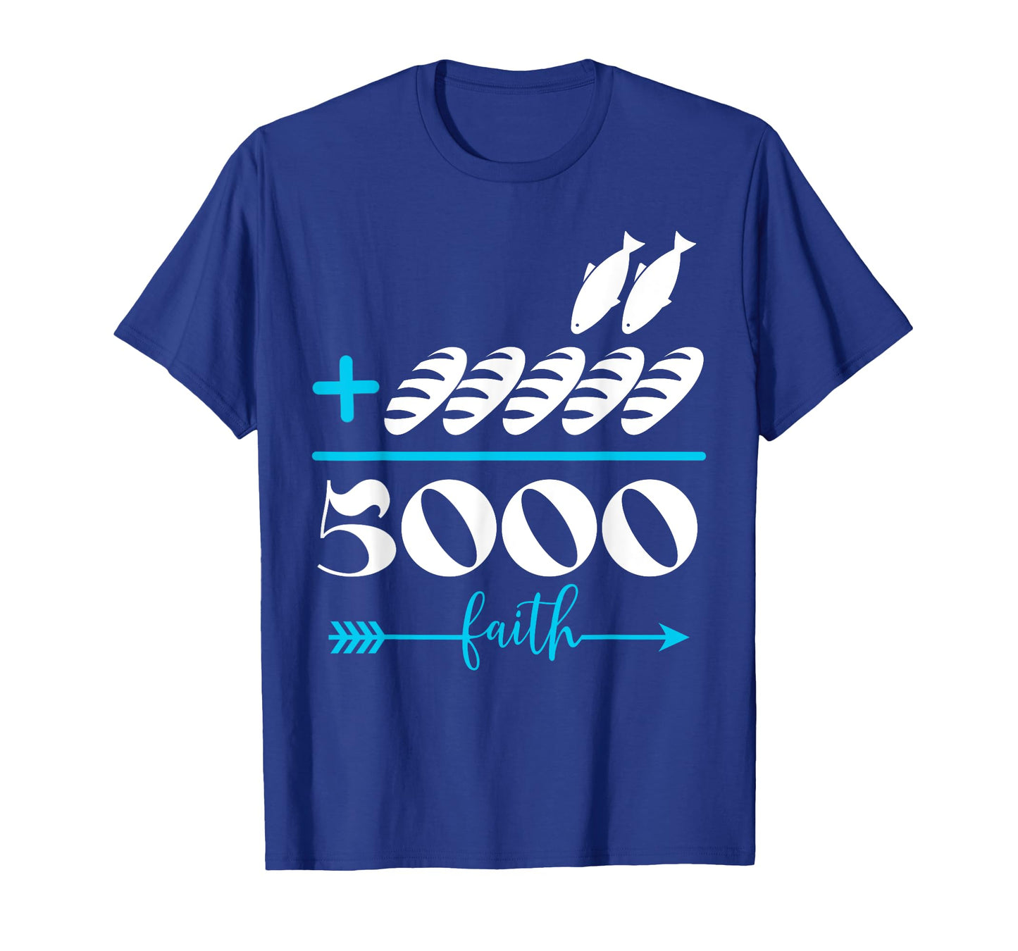 2 Fishes 5 Breads 5000 Chosen Jesus Against The Current T-Shirt