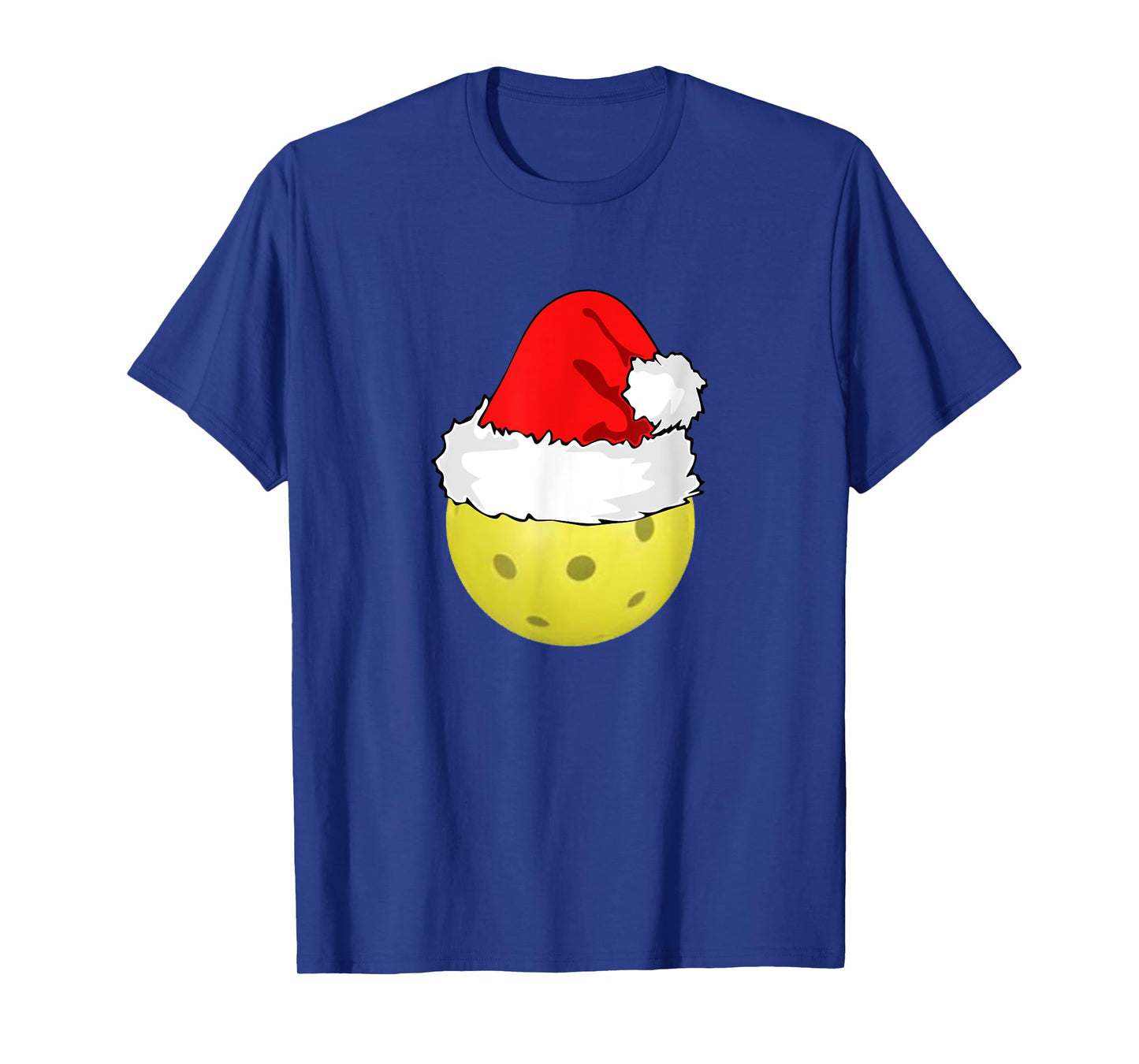 Christmas Pickleball Pickle Ball Santa Hat Funny Sport Xmas T-Shirt
