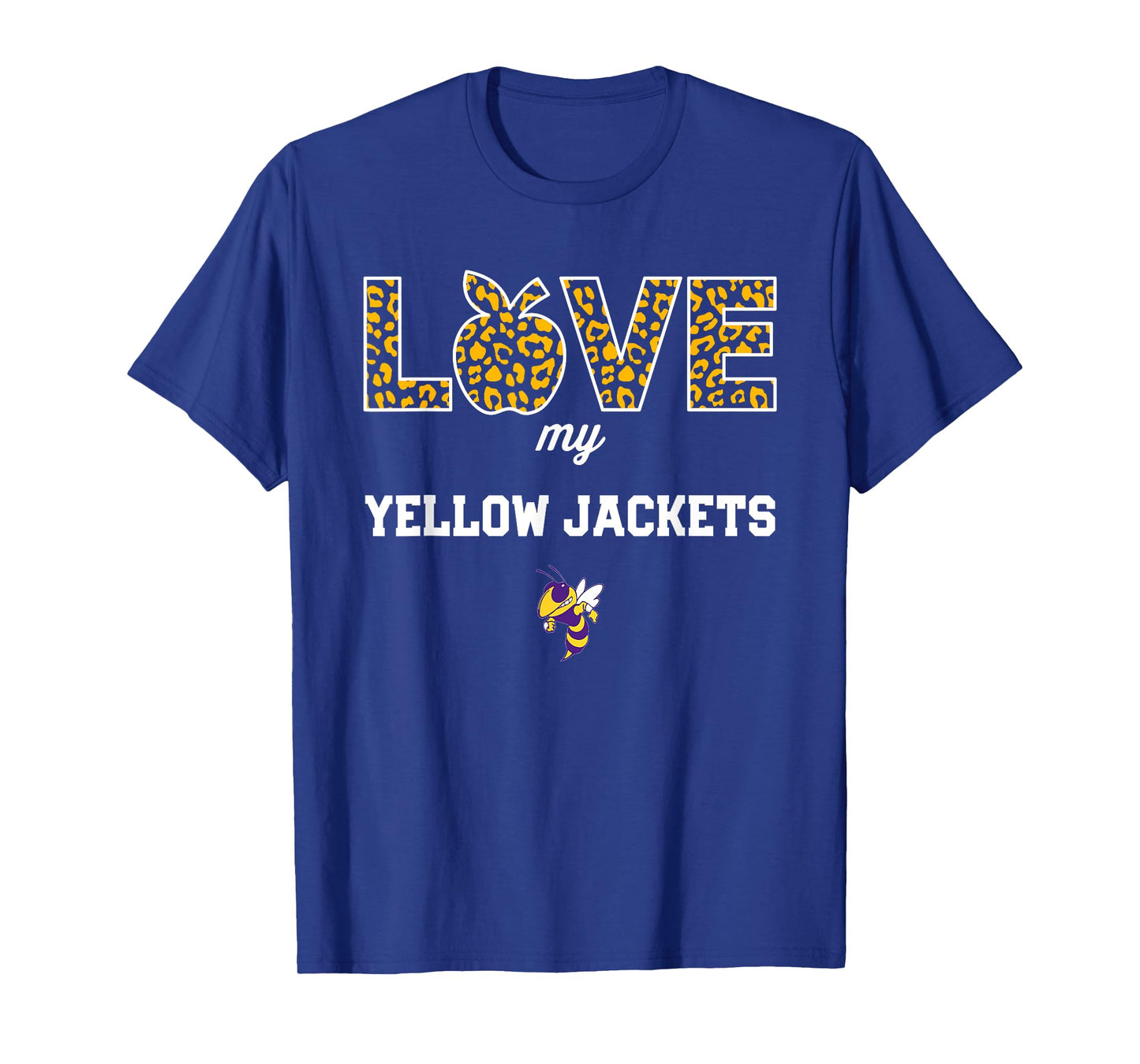 Greenville Yellow Jackets Logo Love My Team HS T-Shirt
