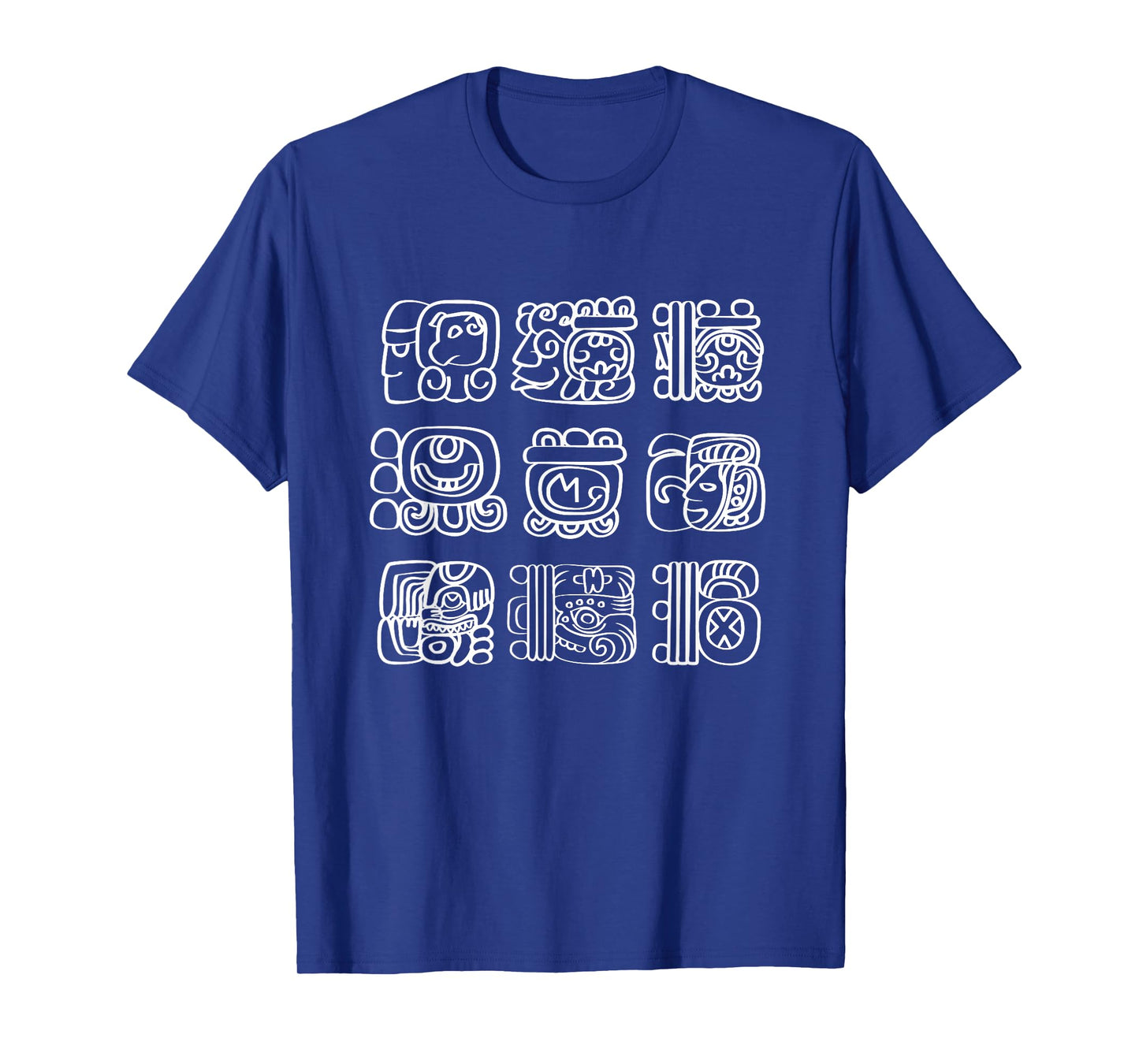 Vintage Mayan And Aztec Maya Hieroglyphs T-Shirt