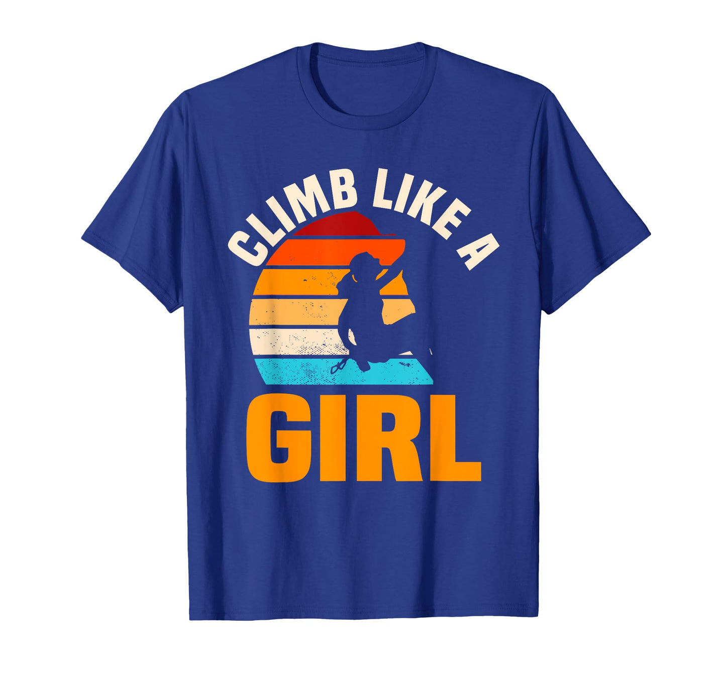 Bouldering Girls Retro Vintage Climber Boulderer Climbing T-Shirt