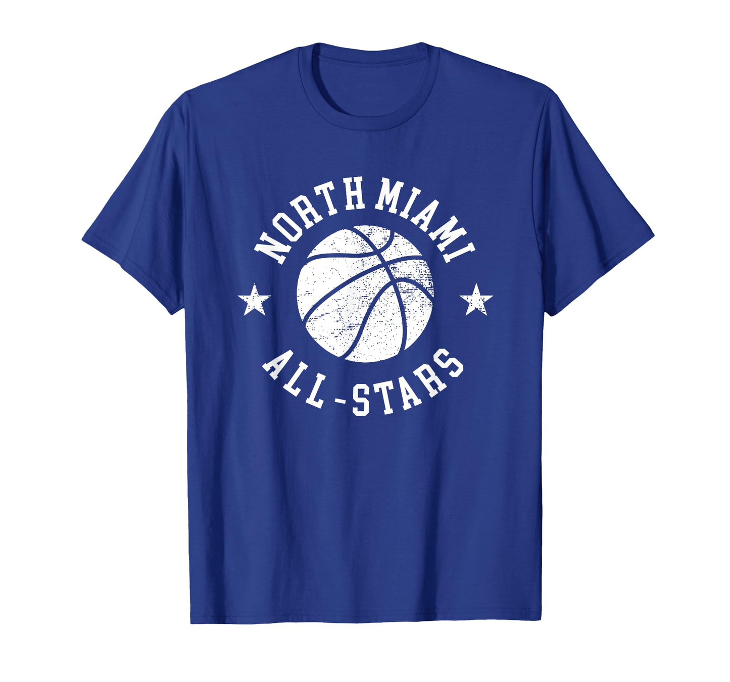 North Miami Vintage All-Stars Retro 80s Basketball T-Shirt