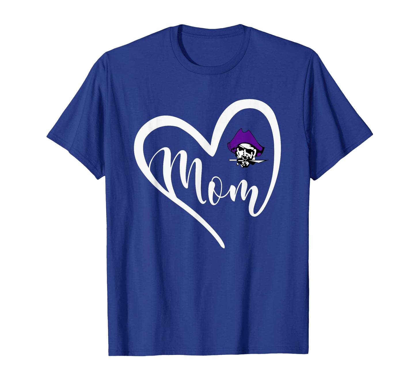 Merrillville Pirates Logo Heart Mom HS T-Shirt