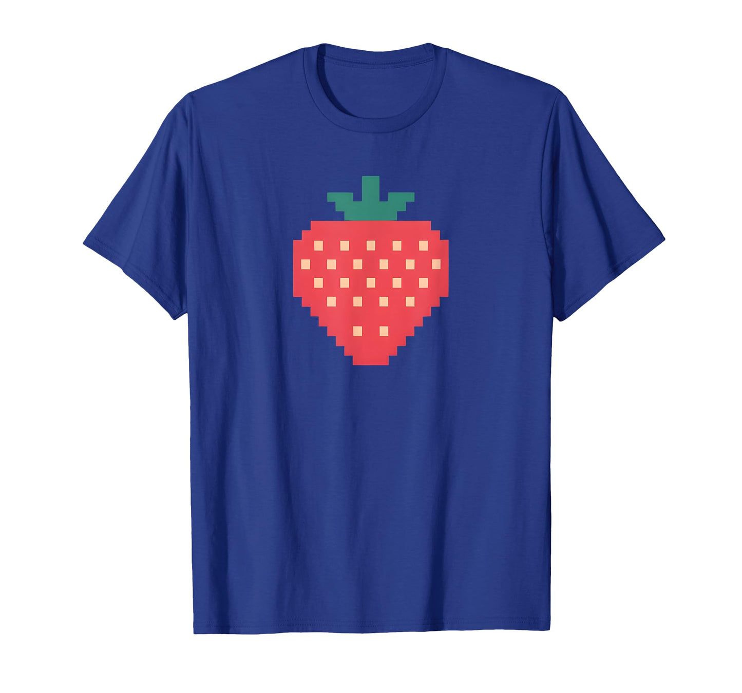 Pixel Strawberry 80s Video Game Funny Halloween Costume T-Shirt