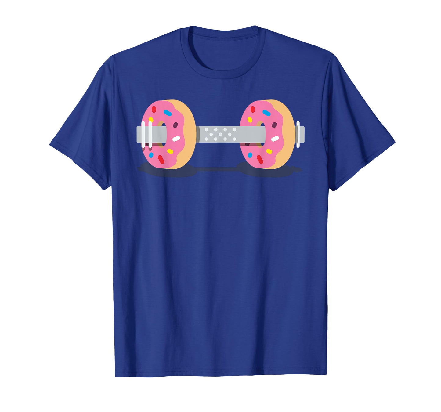 Dumbbells Donuts Weightlifting Funny Gym Workout T-Shirt