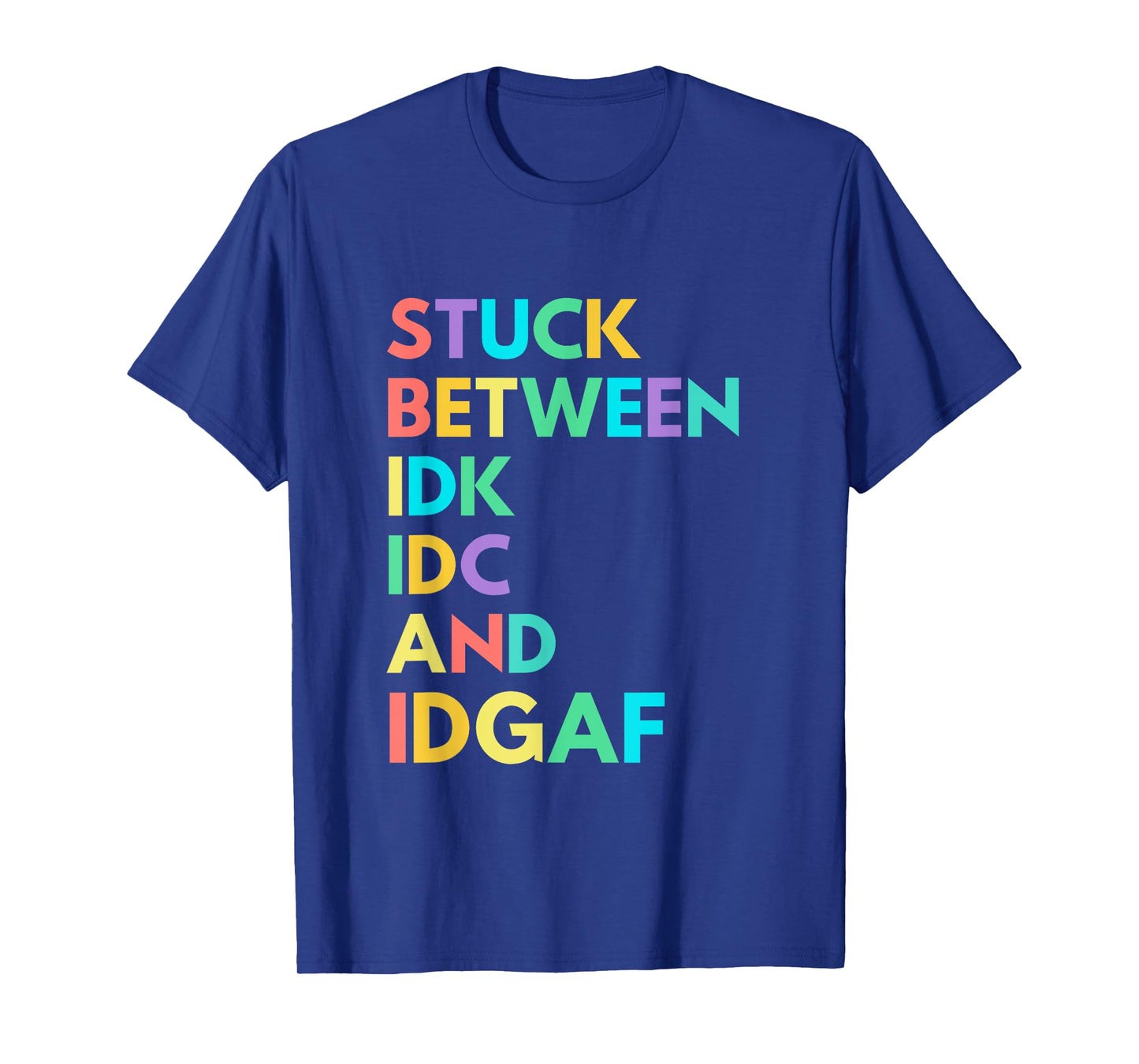 THE PINEAPPLE Women's Funny Fitness IDK IDC IDGAF T-Shirt - Black, Small