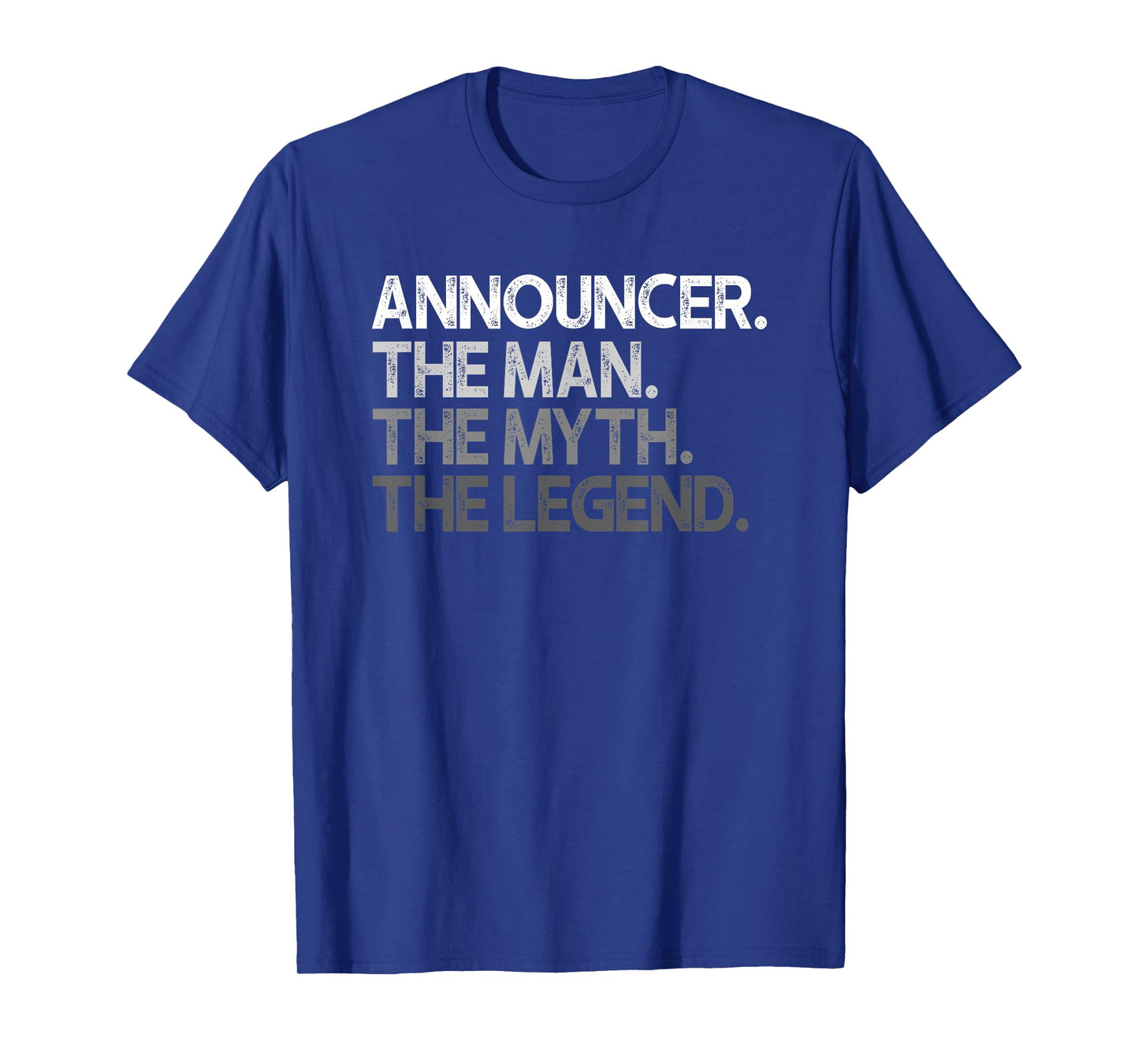 Announcer Gifts Men's Black Modern Sports T-Shirt