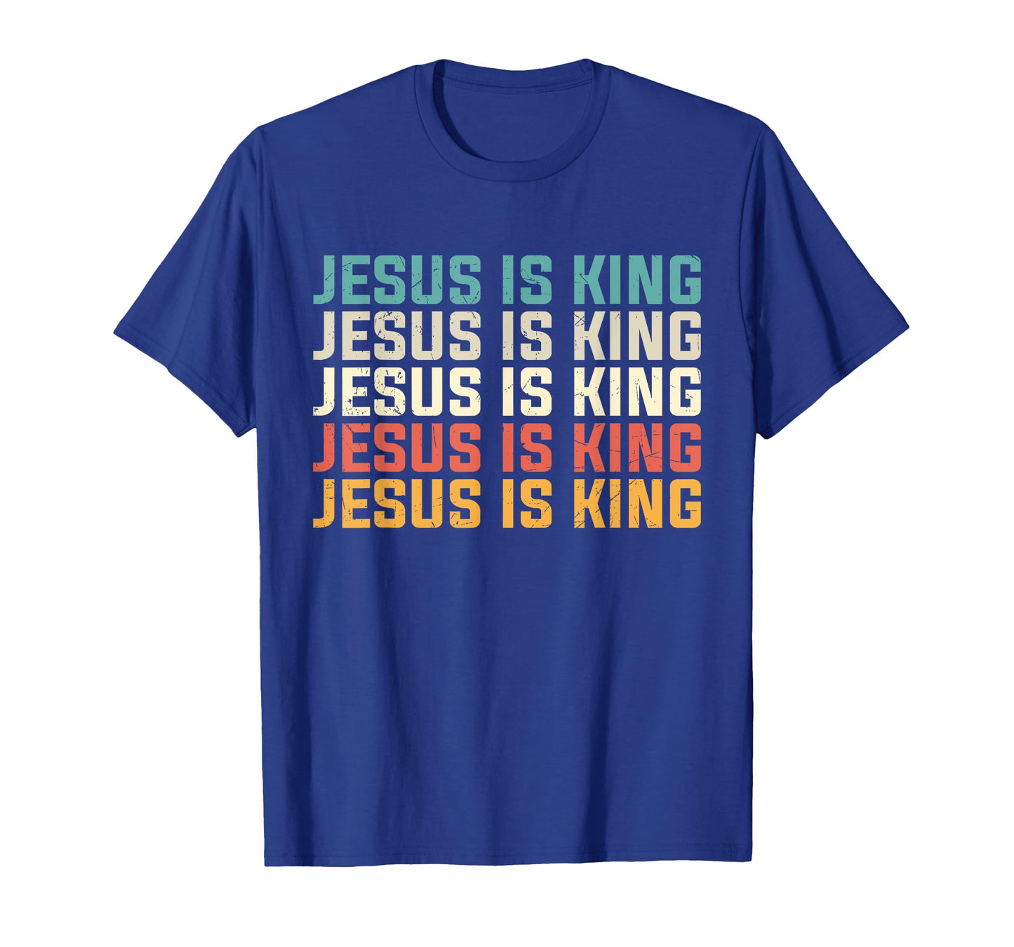 Jesus Is King Vintage Retro Jesus Christ Christian Church T-Shirt