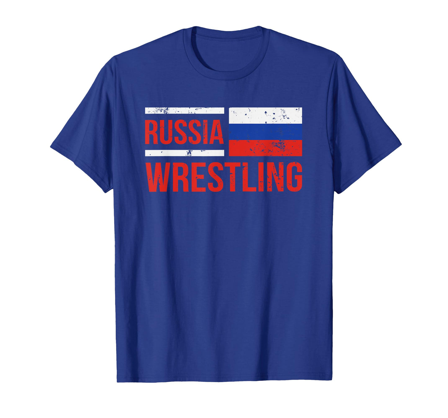 Russia Wrestling RUS Flag Amateur Wrestler Grappling T-Shirt