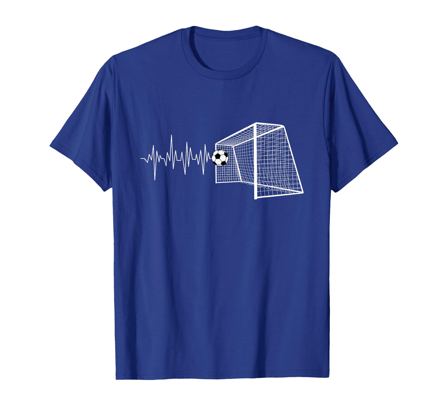 Funny Soccer Heartbeat ECG Football Goal Game Lovers Outfit T-Shirt