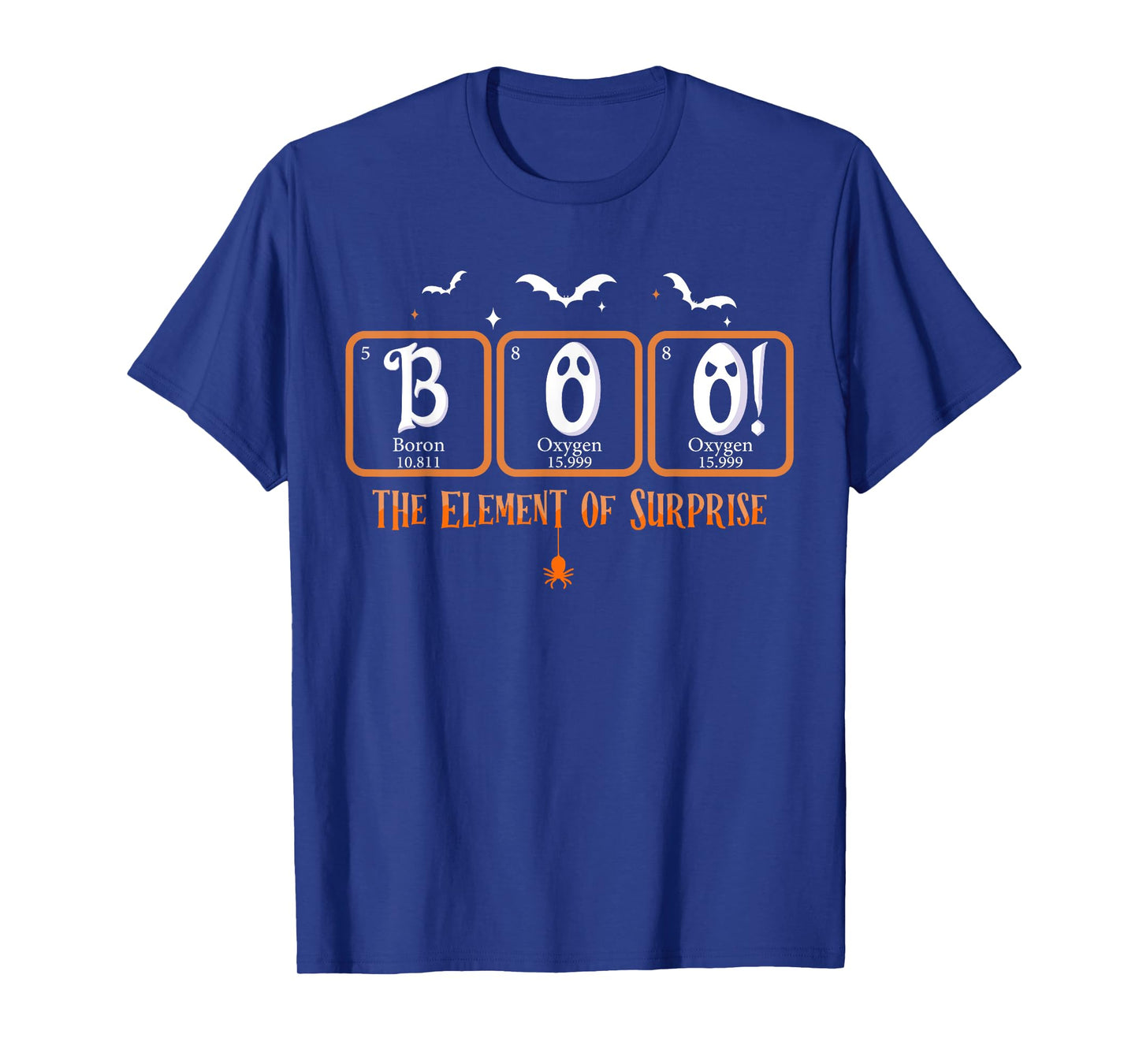 Cute Chemistry Boo The Element Of Surprise Chemist Halloween T-Shirt
