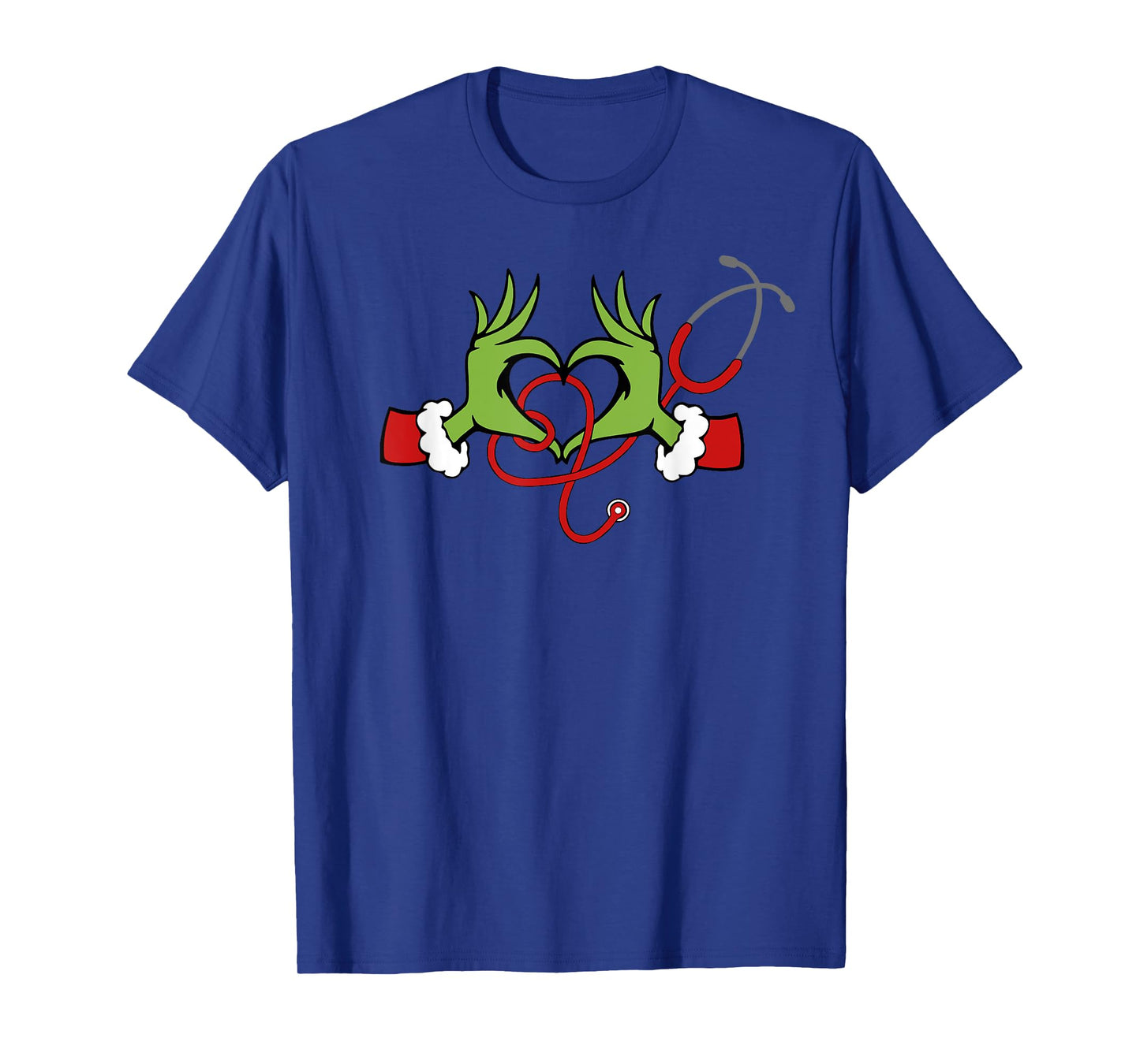Stethoscope Nurse Merry Christmas Xmas Santa Pajamas Holiday T-Shirt
