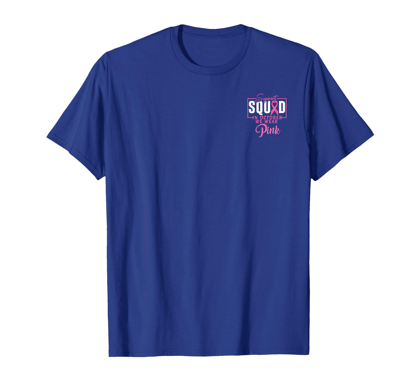 in October We Wear Pink Ghost Witch Breast Cancer (2 Side) T-Shirt