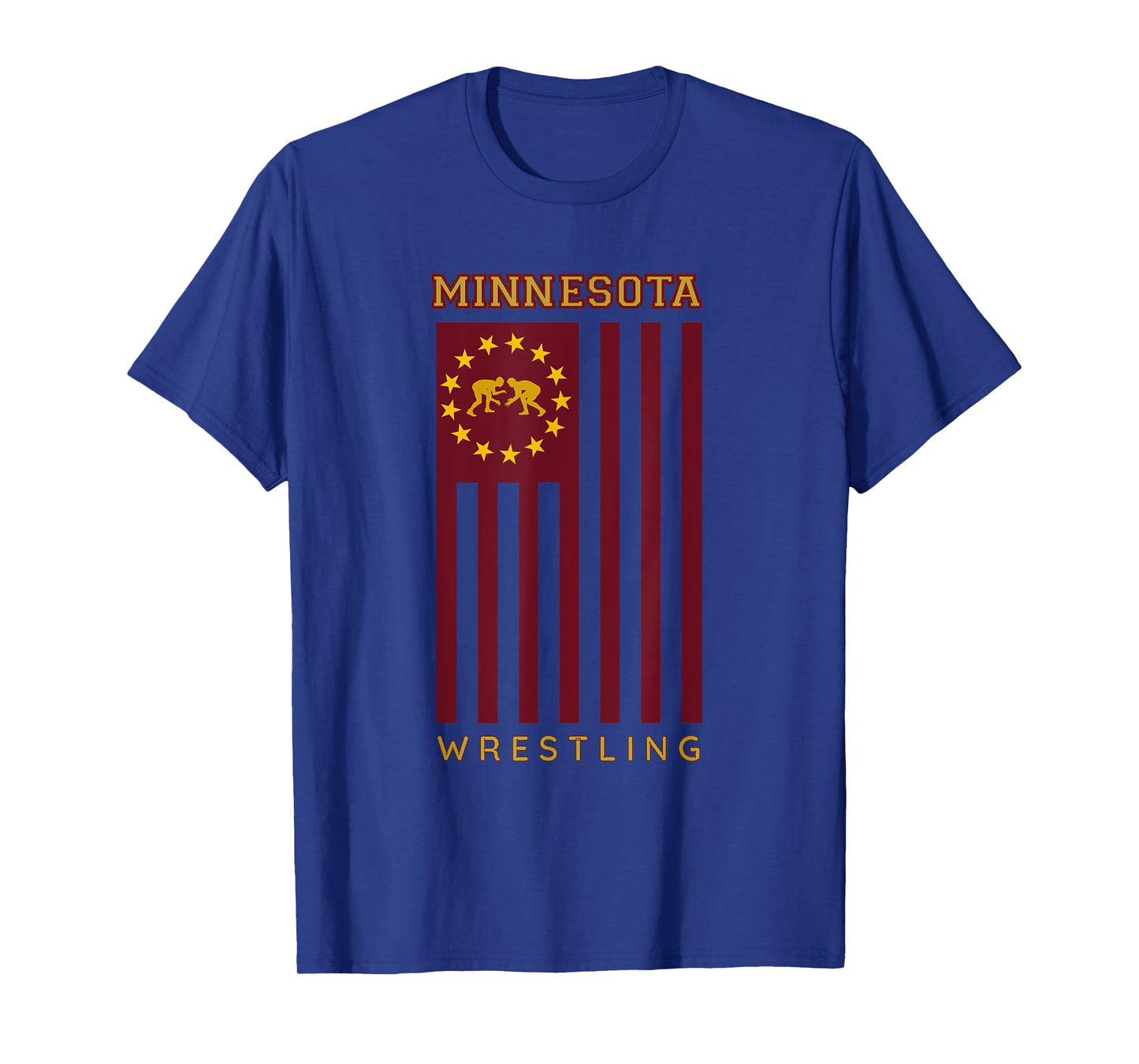 Gopher State USA Flag Freestyle Wrestler Minnesota T-Shirt
