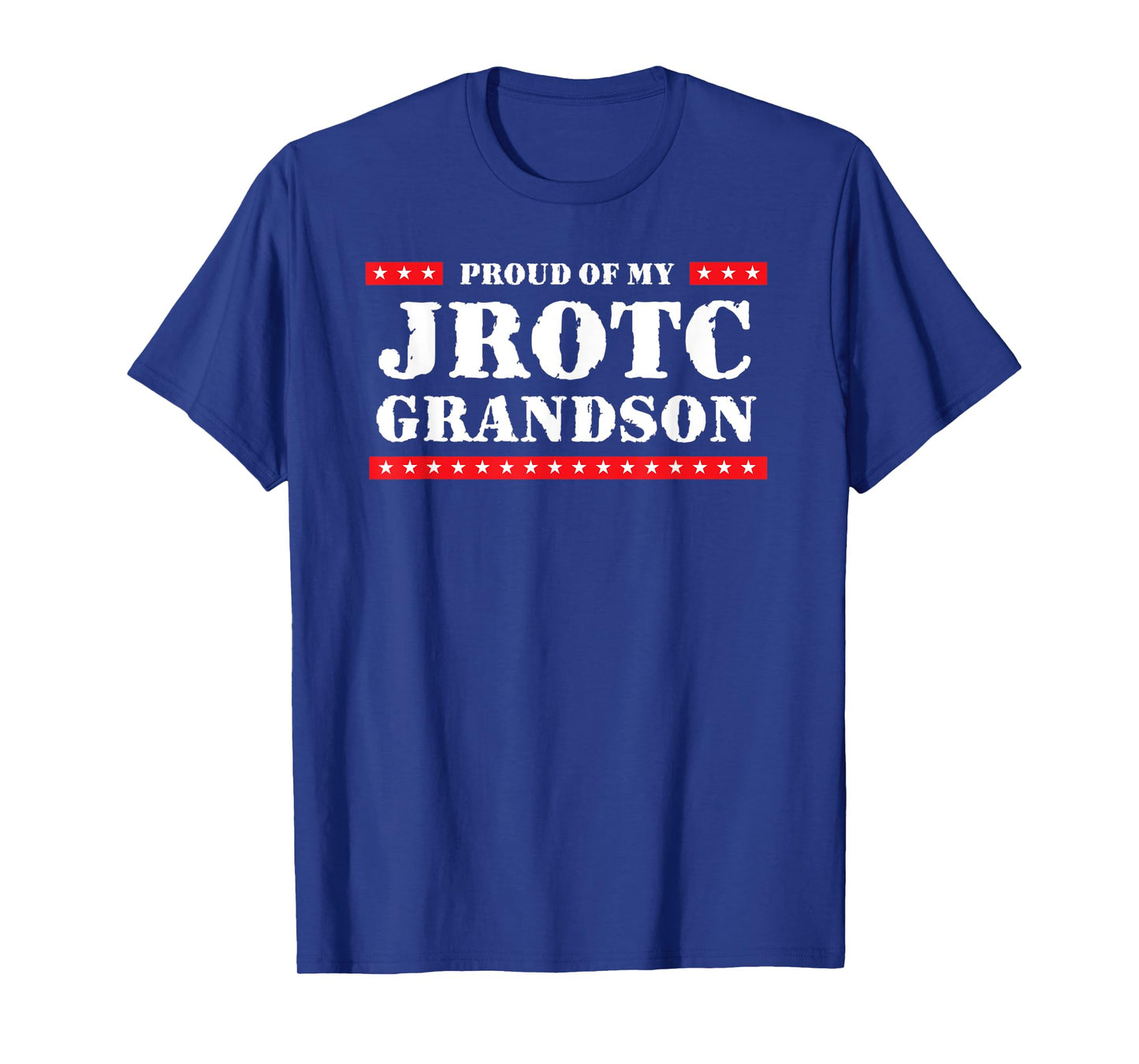 Wow T-shirts Proud of My JROTC Grandson Unisex Adult Blue Small Classic Fit T-shirt