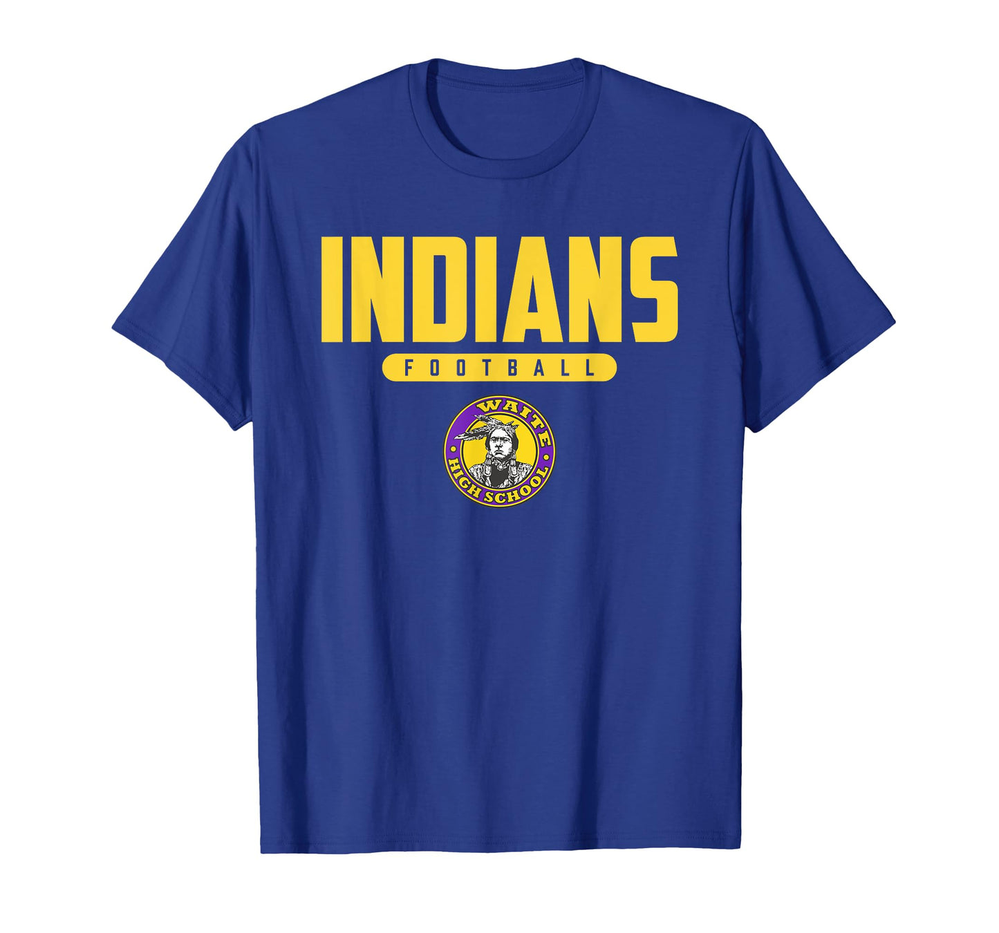 Morrison R Waite Indians Logo Football HS T-Shirt