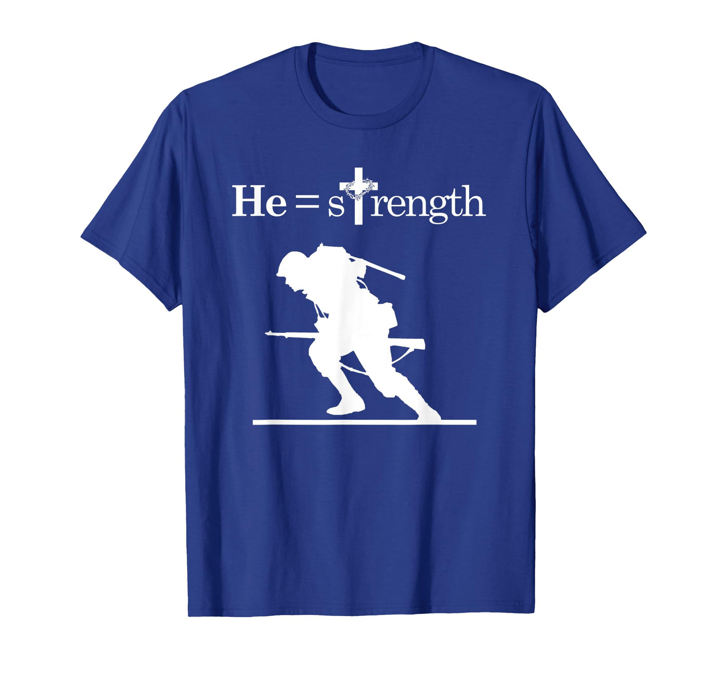 Mens Christian Military Inspirational Quote Jesus Soldier T-Shirt