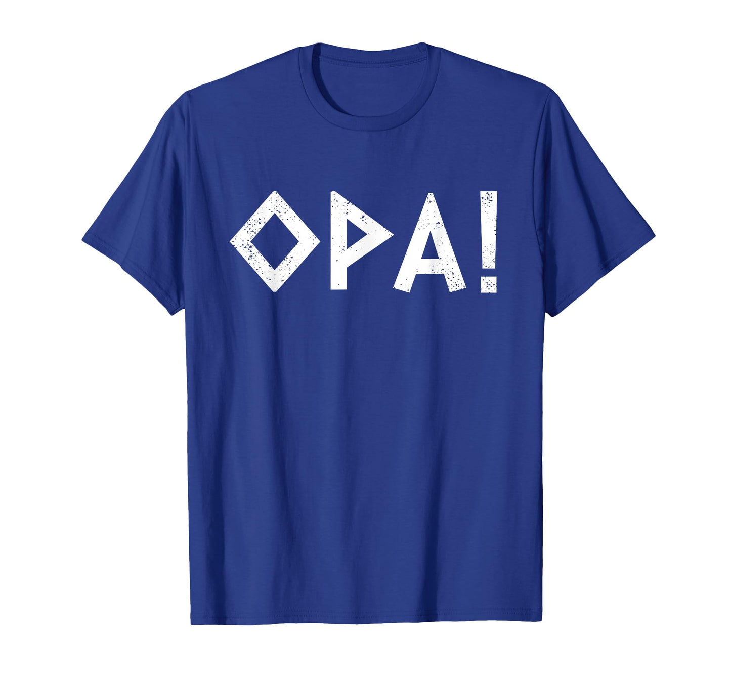 Opa Ancient Greek Pride Greek Flag Funny Greek Party Greece T-Shirt, Small, Blue