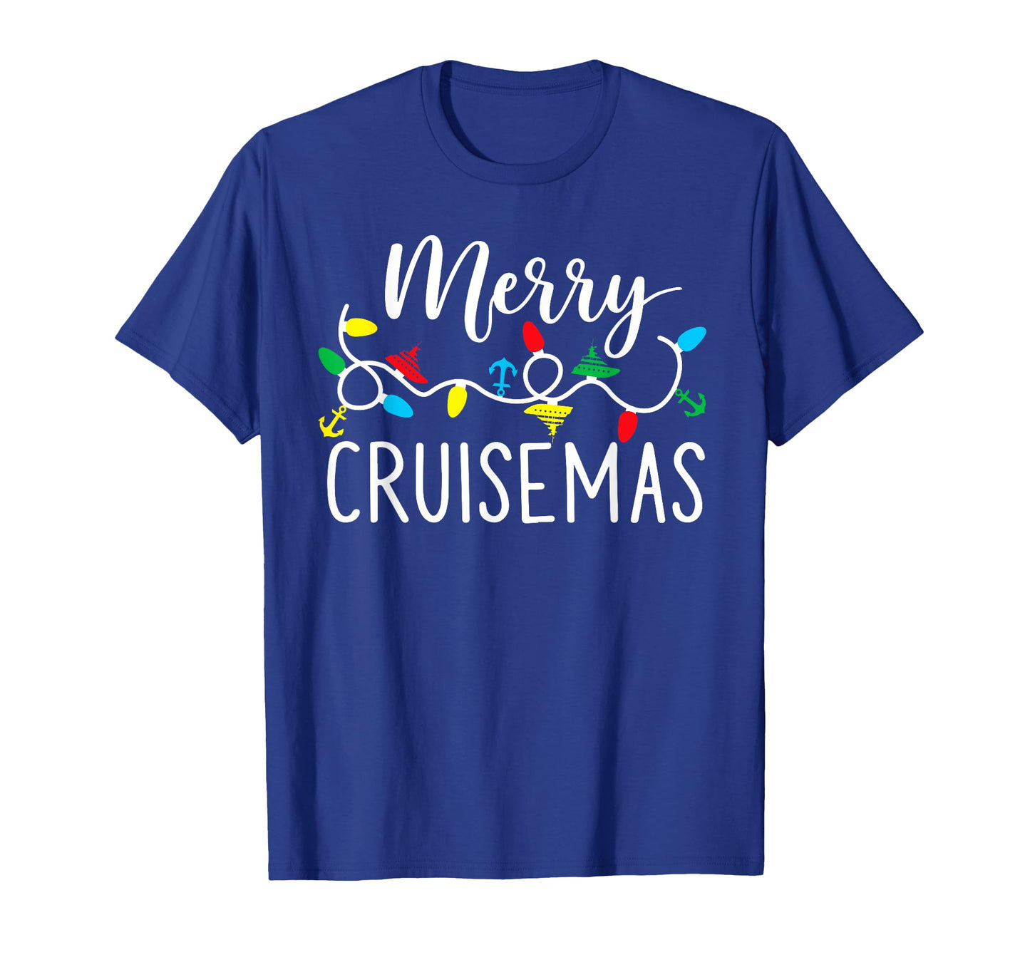 Merry Cruisemas Christmas Lights Pajamas Family Xmas Holiday T-Shirt