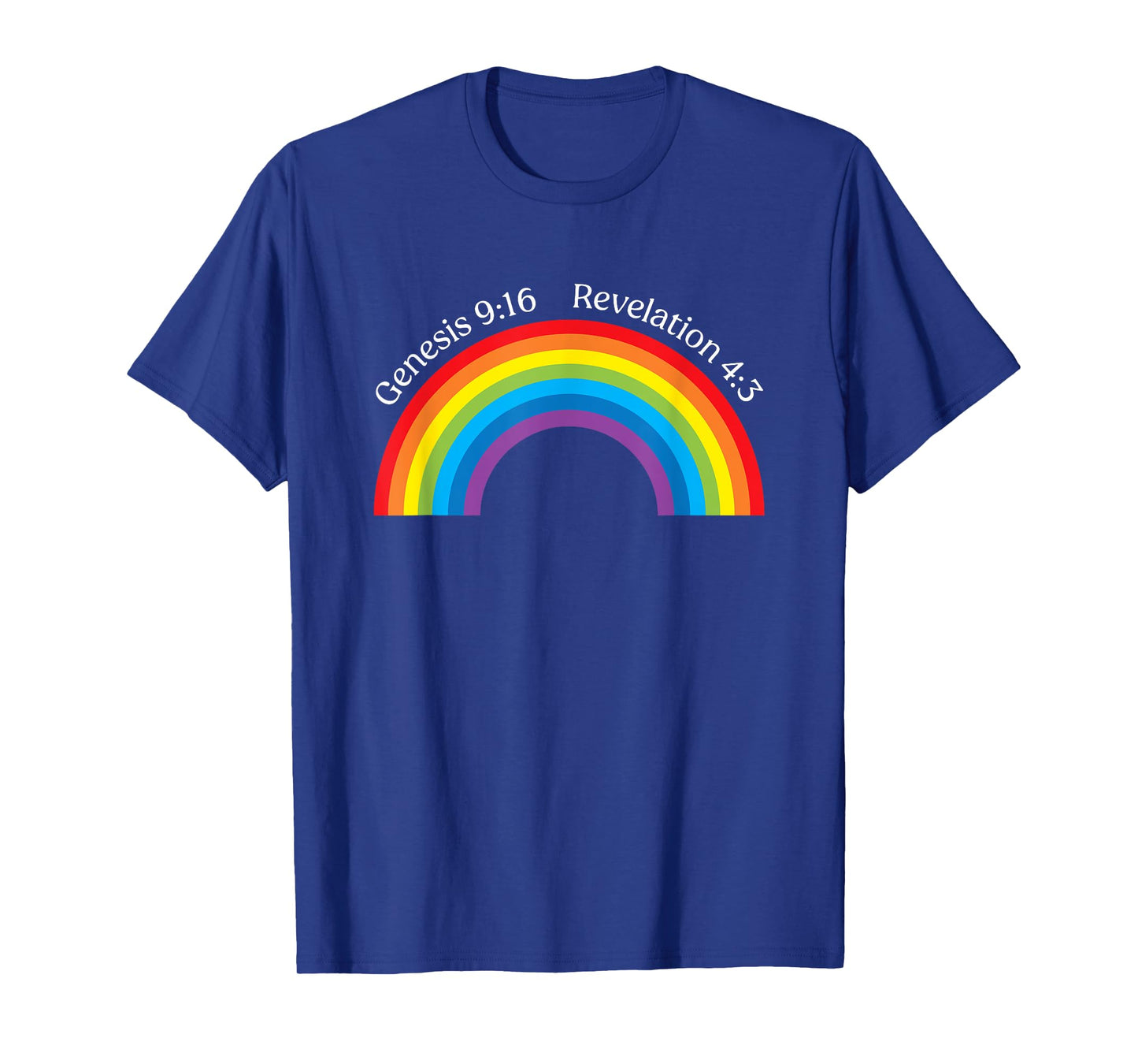 Genesis 9 16 Revolution 4 3 Rainbow Bible Christian T-Shirt
