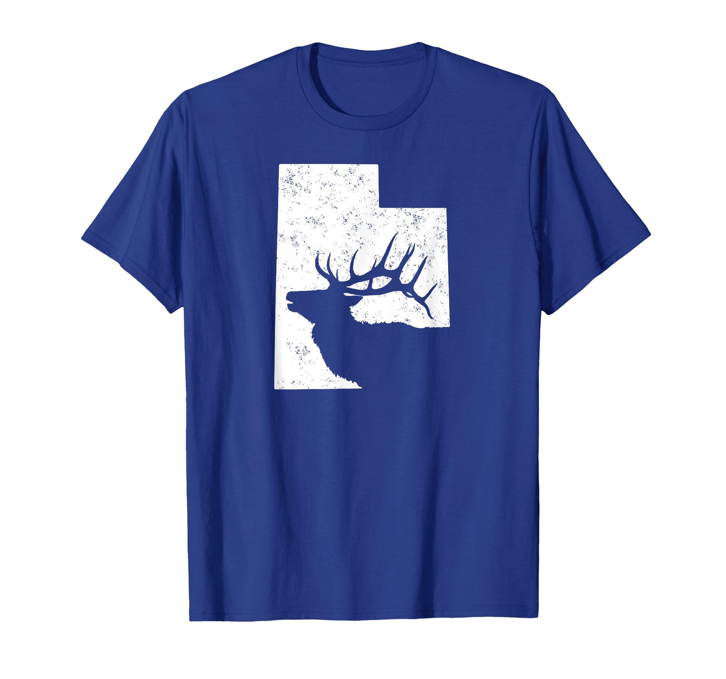 Utah Elk Hunting Shirt - Bull Elk State Shape T-Shirt