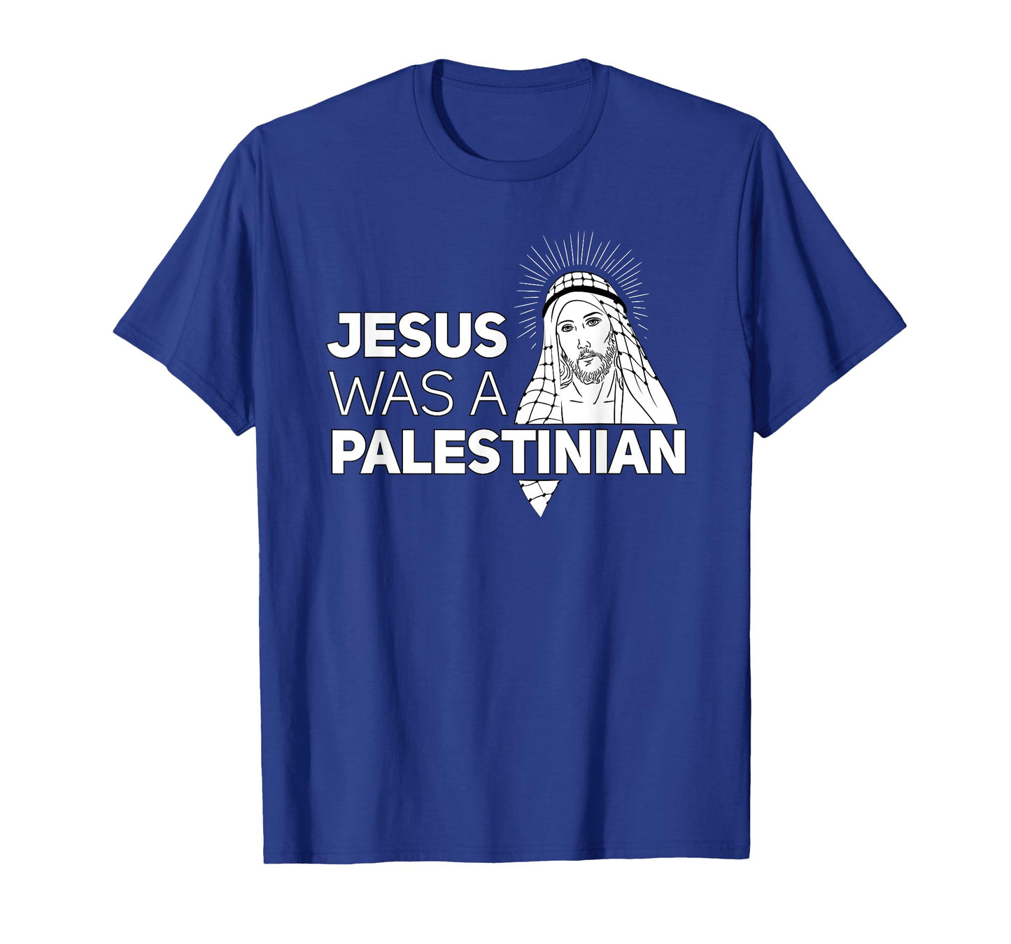 Jesus Was A Palestinian Jesus in Palestinian Keffiyeh Scarf T-Shirt