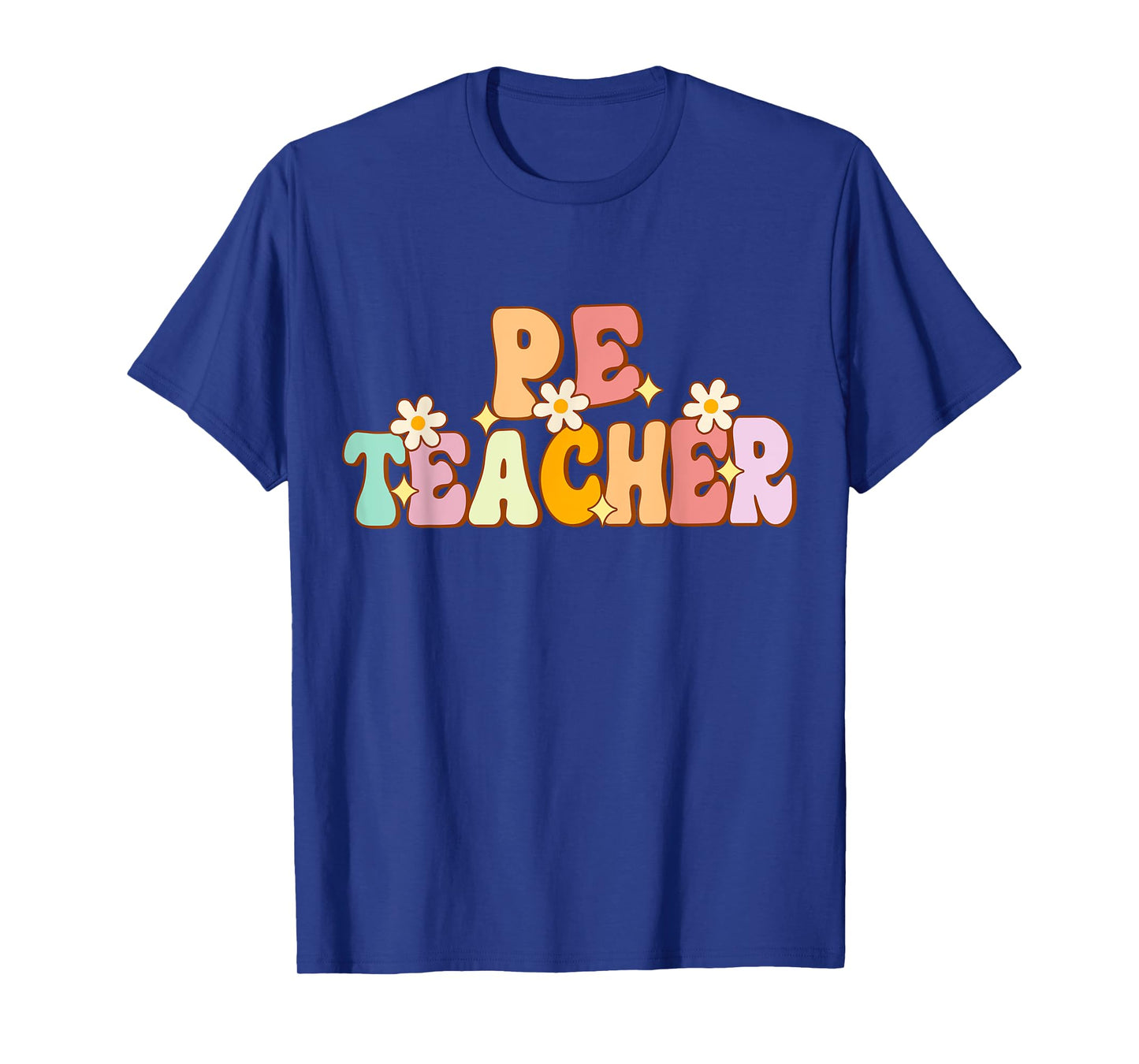 Groovy Physical Education Teacher PE Squad back To School T-Shirt