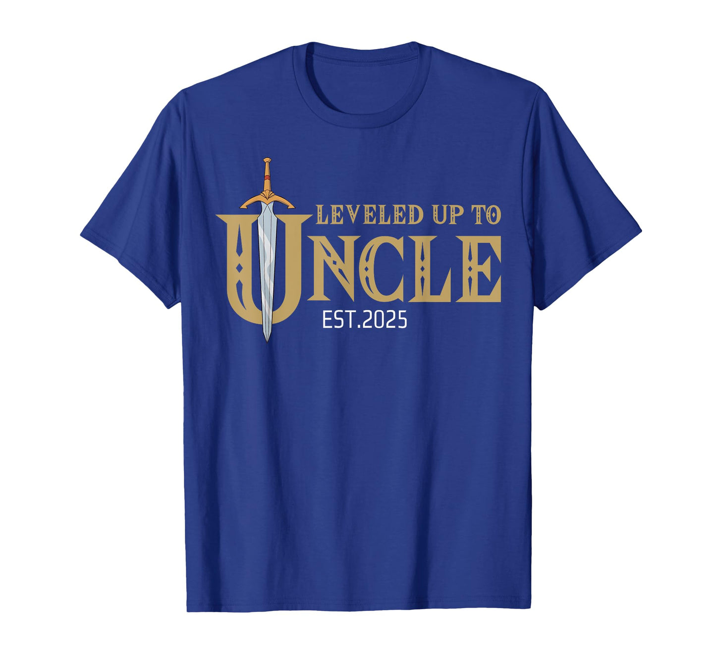 Leveled Up To Uncle Est 2025 Level Unlocked Uncle Gaming T-Shirt