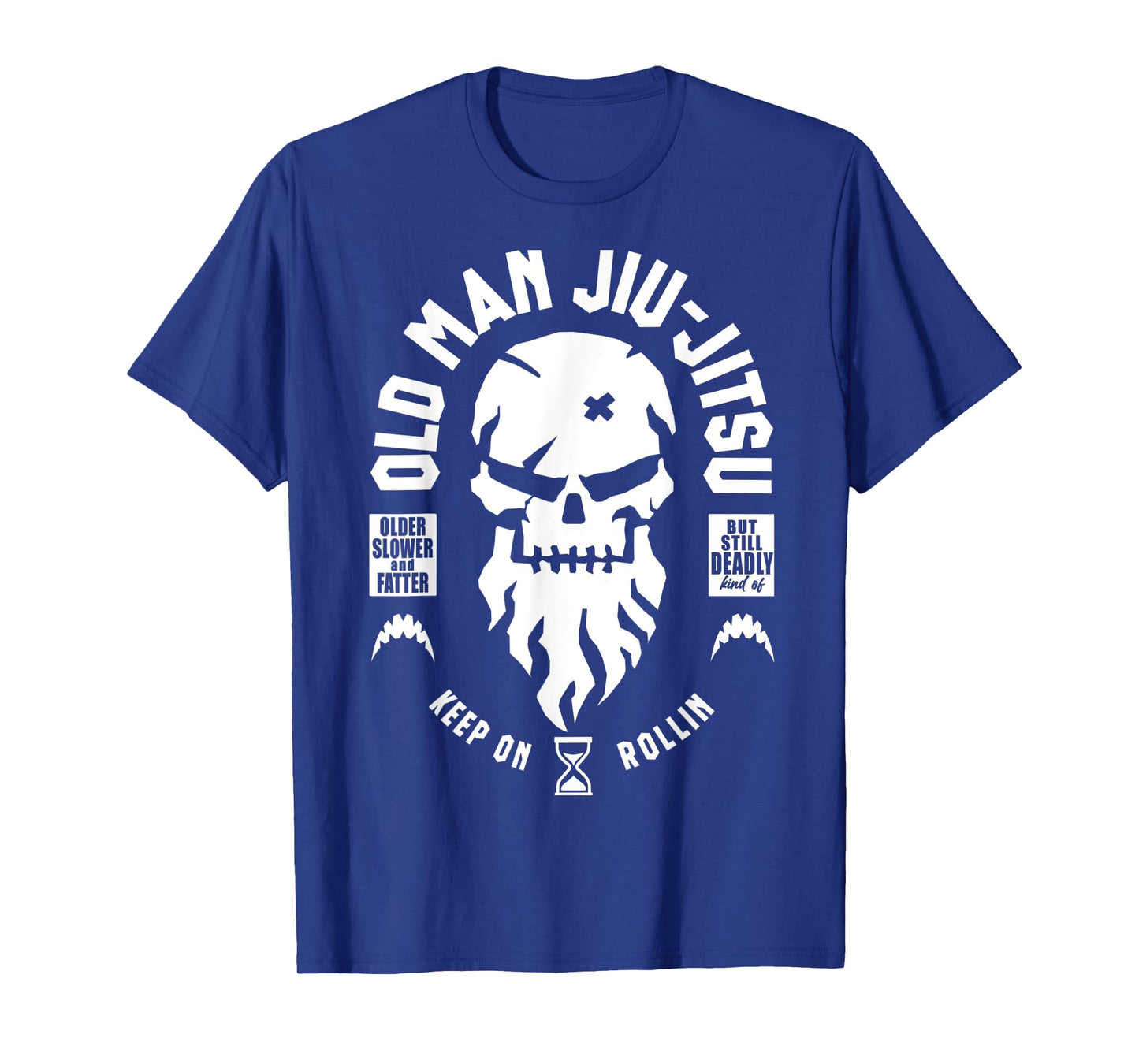 Vintage Old Man Jiu-Jitsu But Still Deadly Keep On Rollin T-Shirt