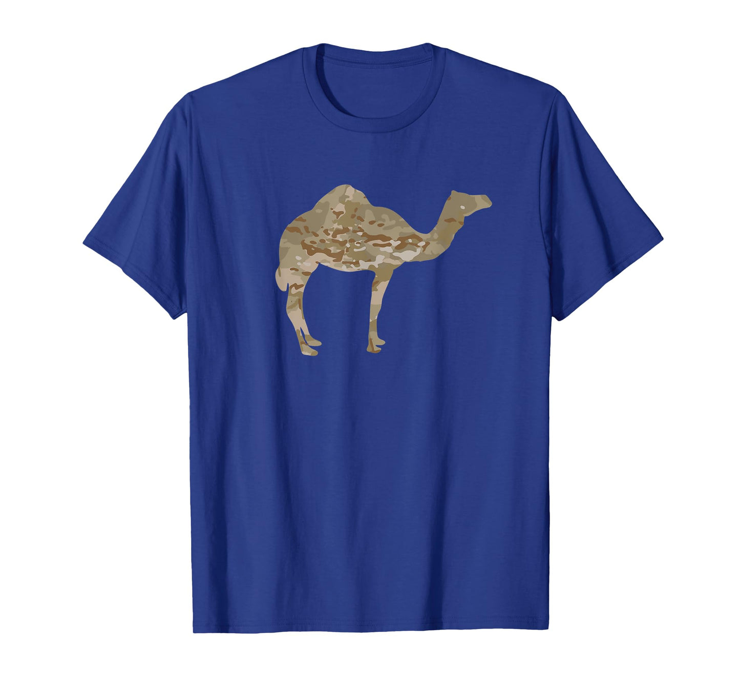 Desert Camo One-Hump Camel Lover Gift Military Camouflage T-Shirt