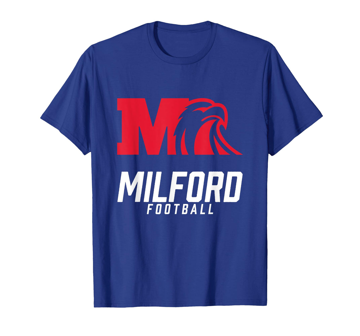 Milford Eagles Logo Football Team HS T-Shirt