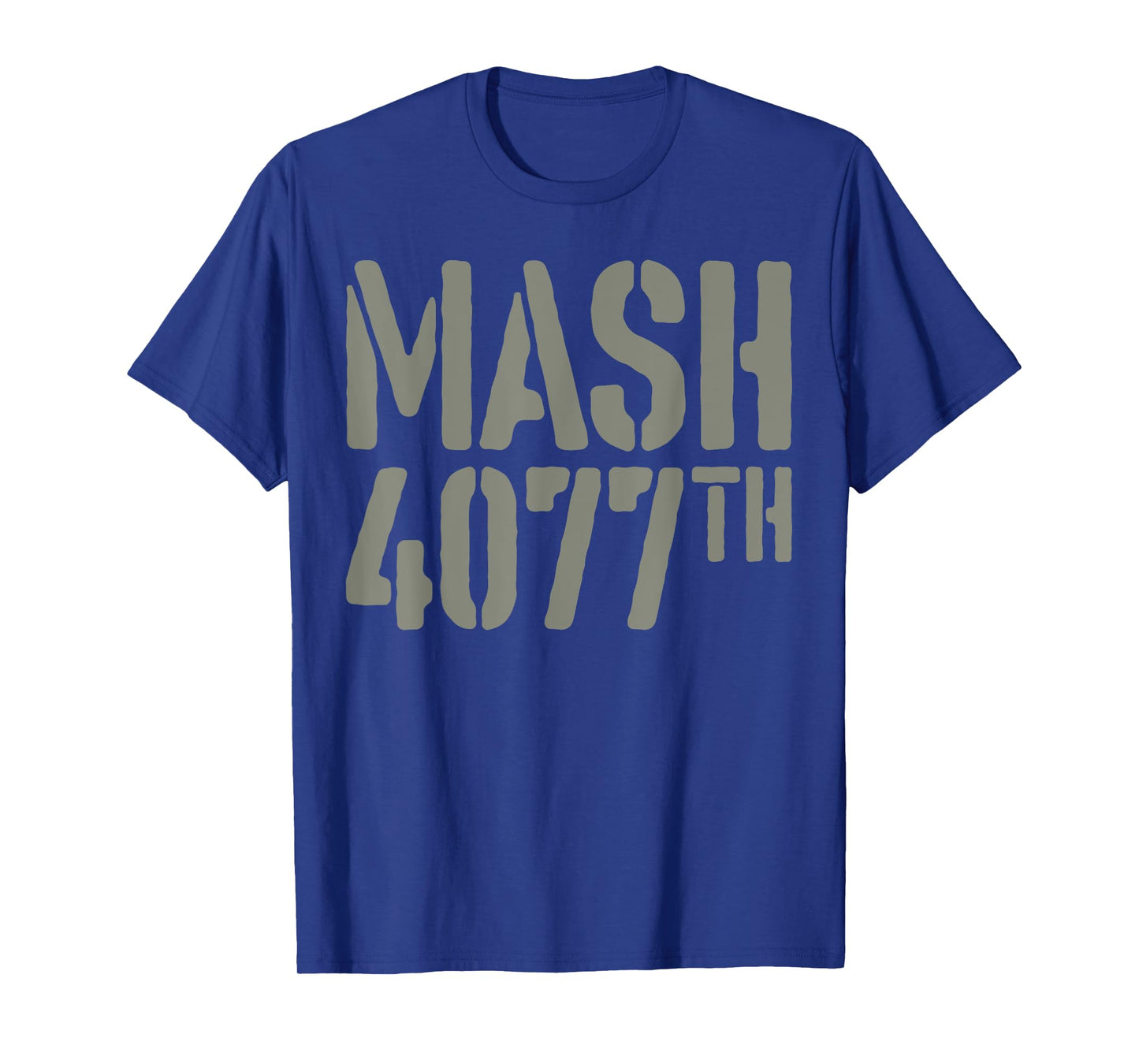 Men Army Military Retro Fans Vintage Stencil Text MASH 4077 T-Shirt