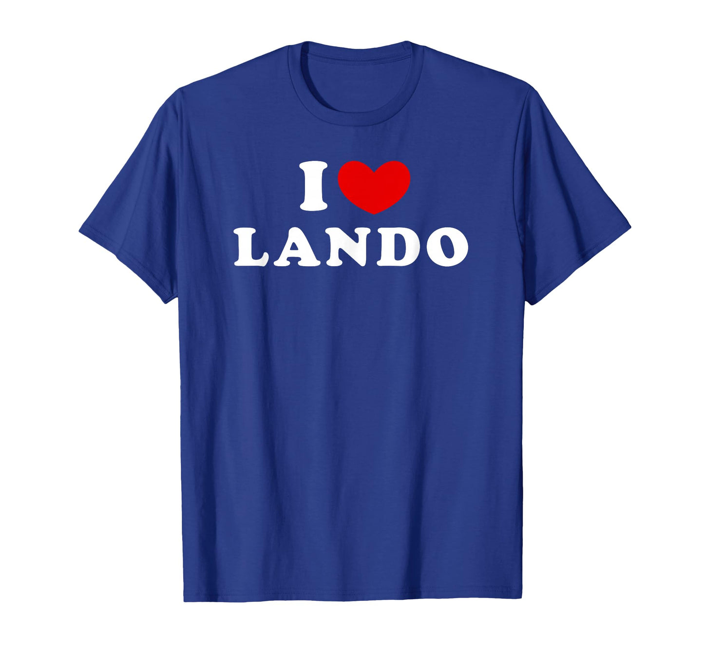 I Love Lando, I Heart Lando T-Shirt, Small, Black