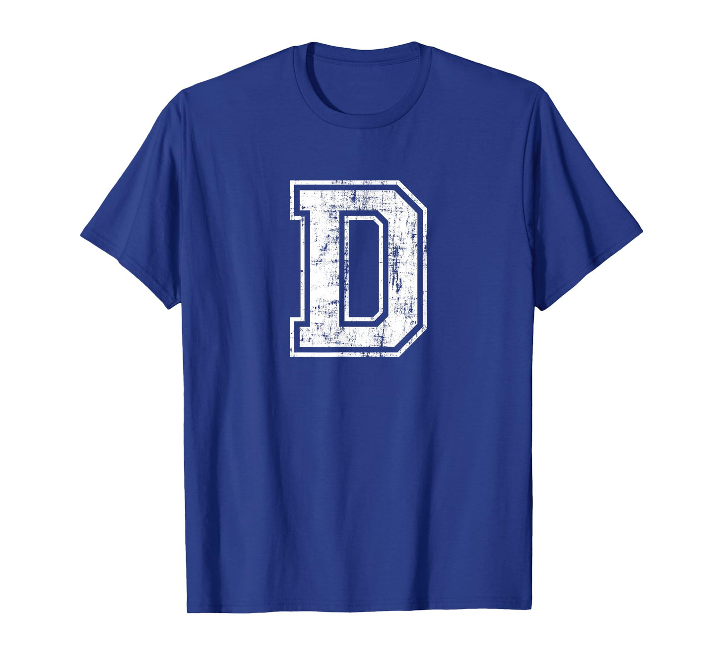 Letter D Uppercase Alphabet Initial School College Varsity T-Shirt
