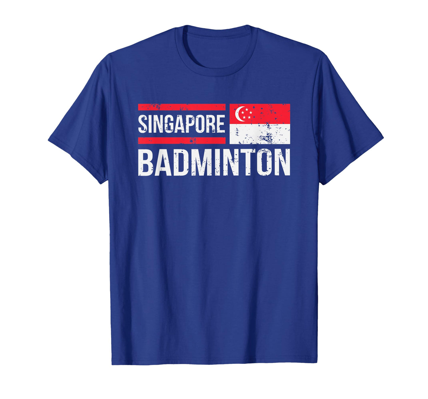Singapore Badminton Flag Racket Sport Birdie Player Fan Gift T-Shirt