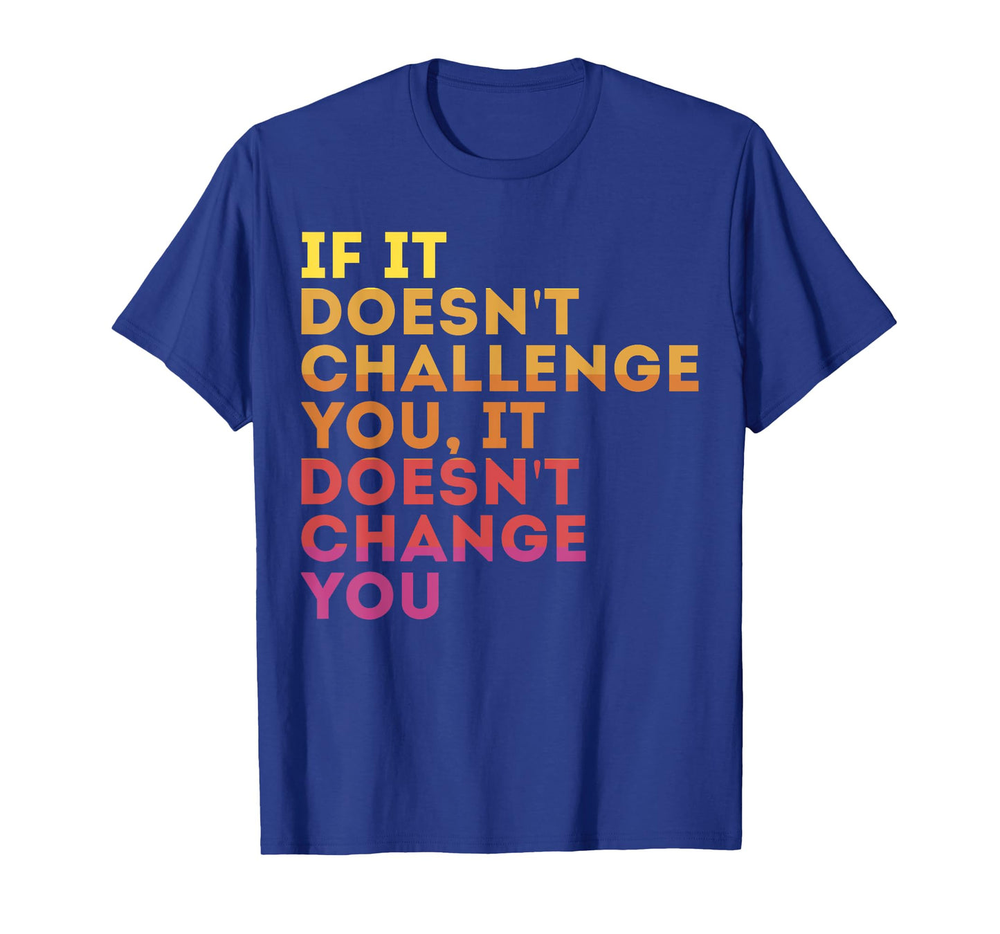 Challenge Yourself Motivational Quote Exercise T-Shirt - Unisex-Adults, Kids - Black - Small - Crew Neck - Short Sleeve - Modern - Motivation - Casual, Workout, Gym