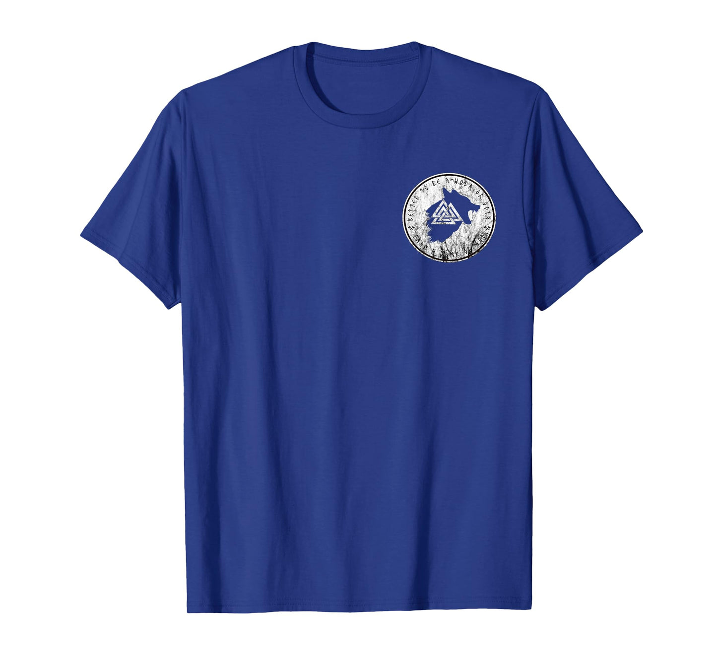 Viking Rune Compass Vegvisir Symbol Valhalla Fenrir Wolf T-Shirt