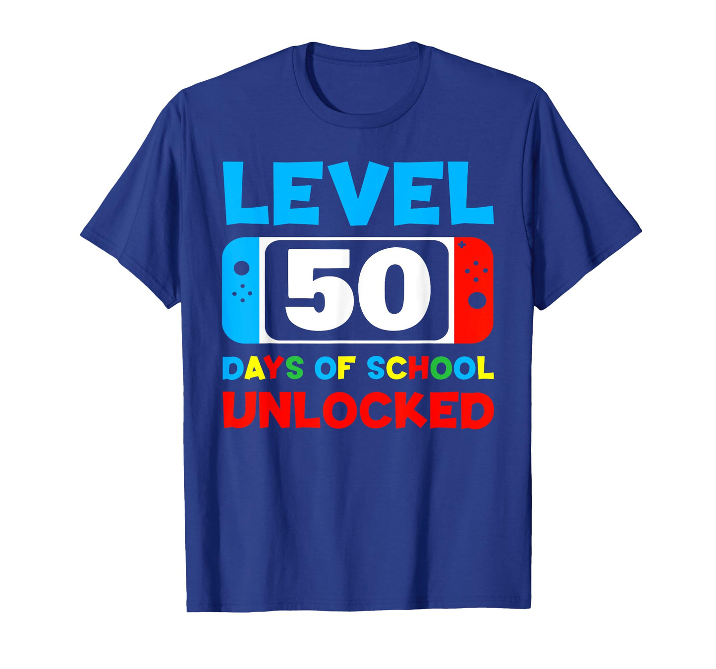 50th Day Of School Level 50 Days Of School Unlocked Gamer T-Shirt