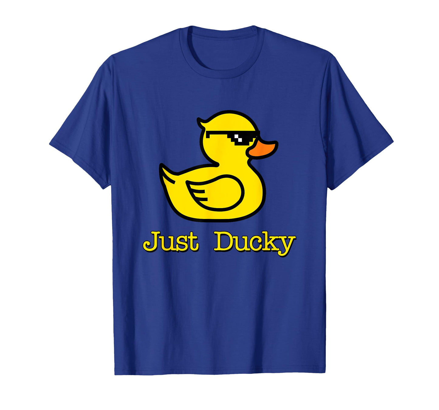 Just Ducky Cool Rubber Yellow Duck Childish Graphic Design T-Shirt