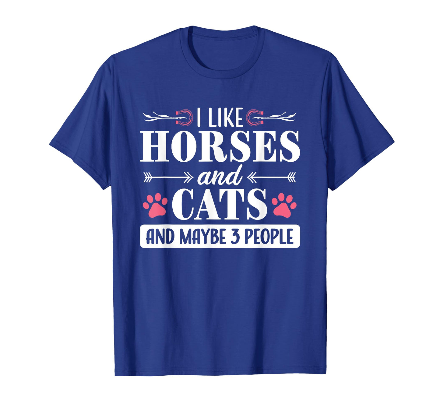 Horse and Cat Lover Rider Equestrian Introvert Cat Mom T-Shirt for Men Women