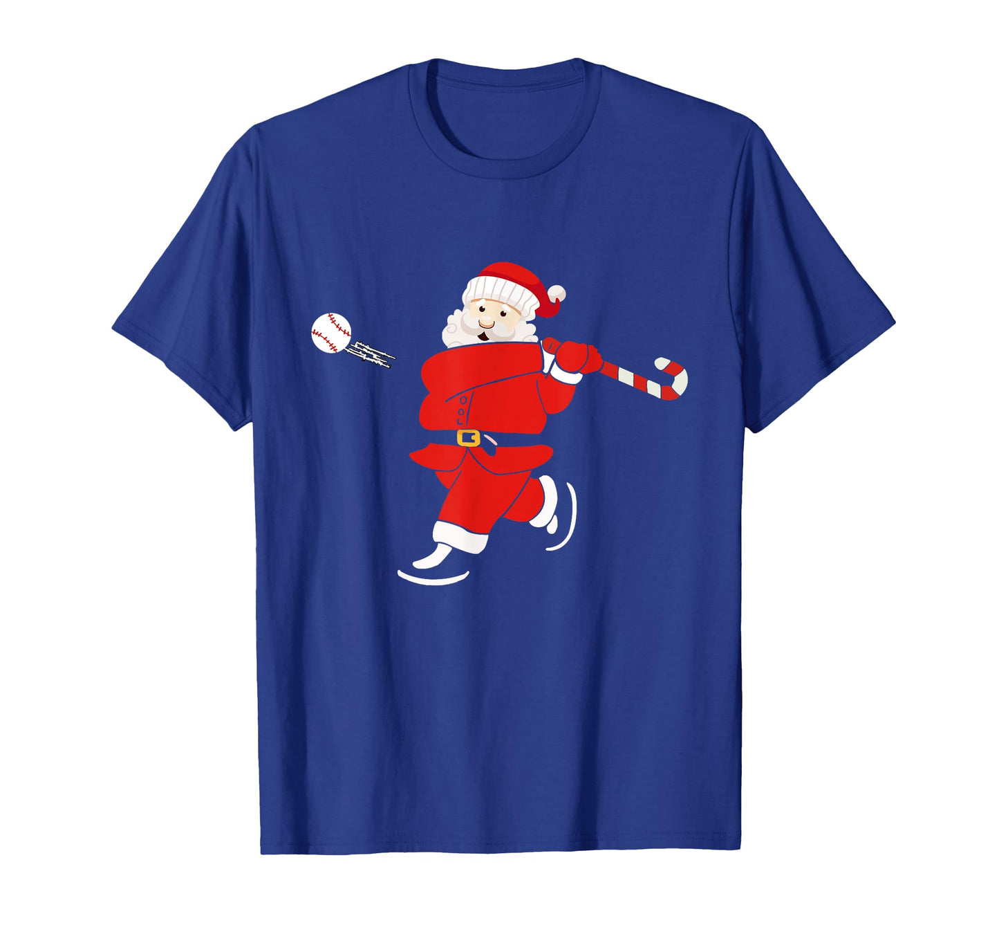 Santa Sports Design For Men Boys Christmas Baseball Player T-Shirt