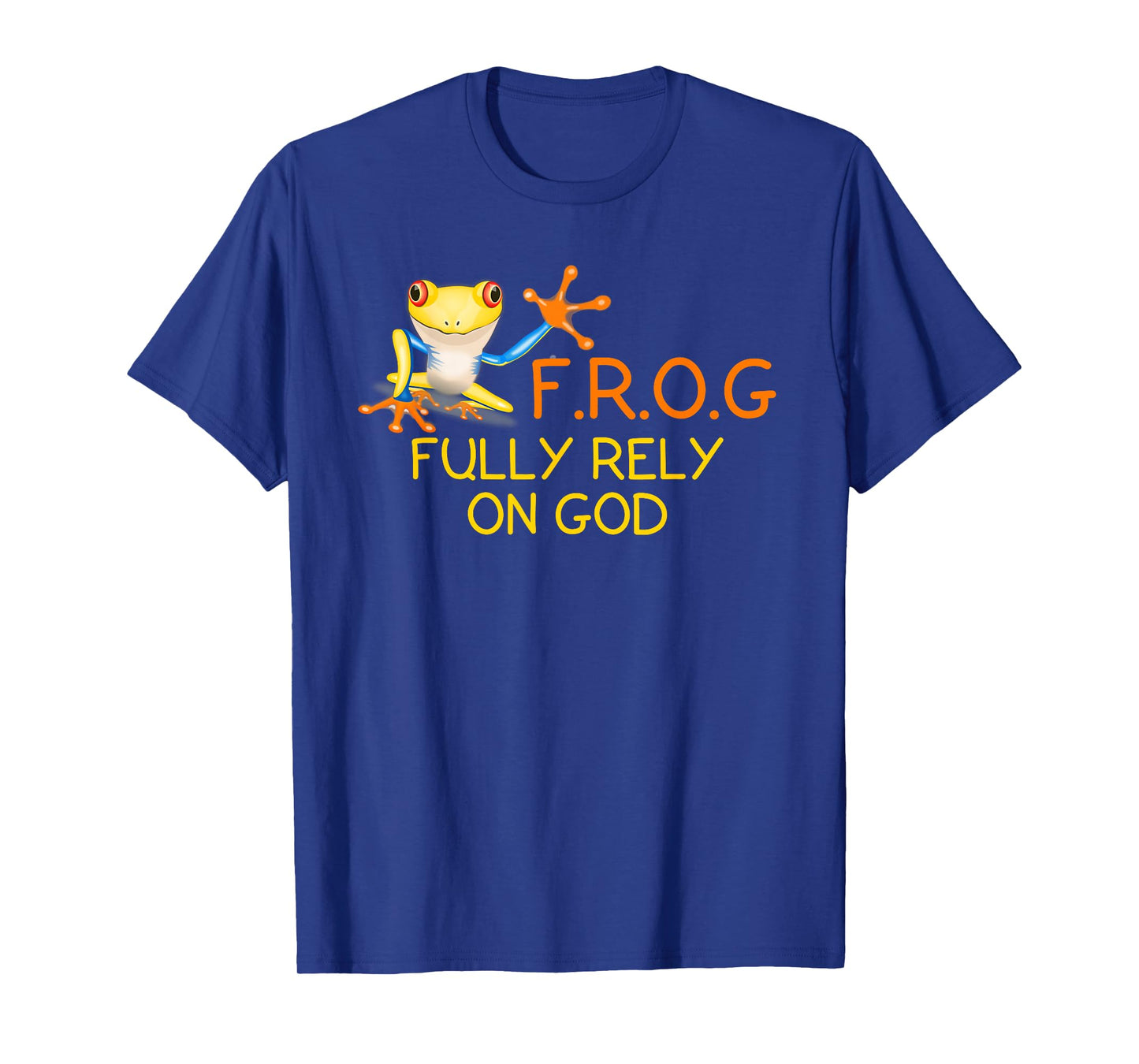 F.R.O.G Fully Rely on God tshirt | Religious Novelty Shirt T-Shirt