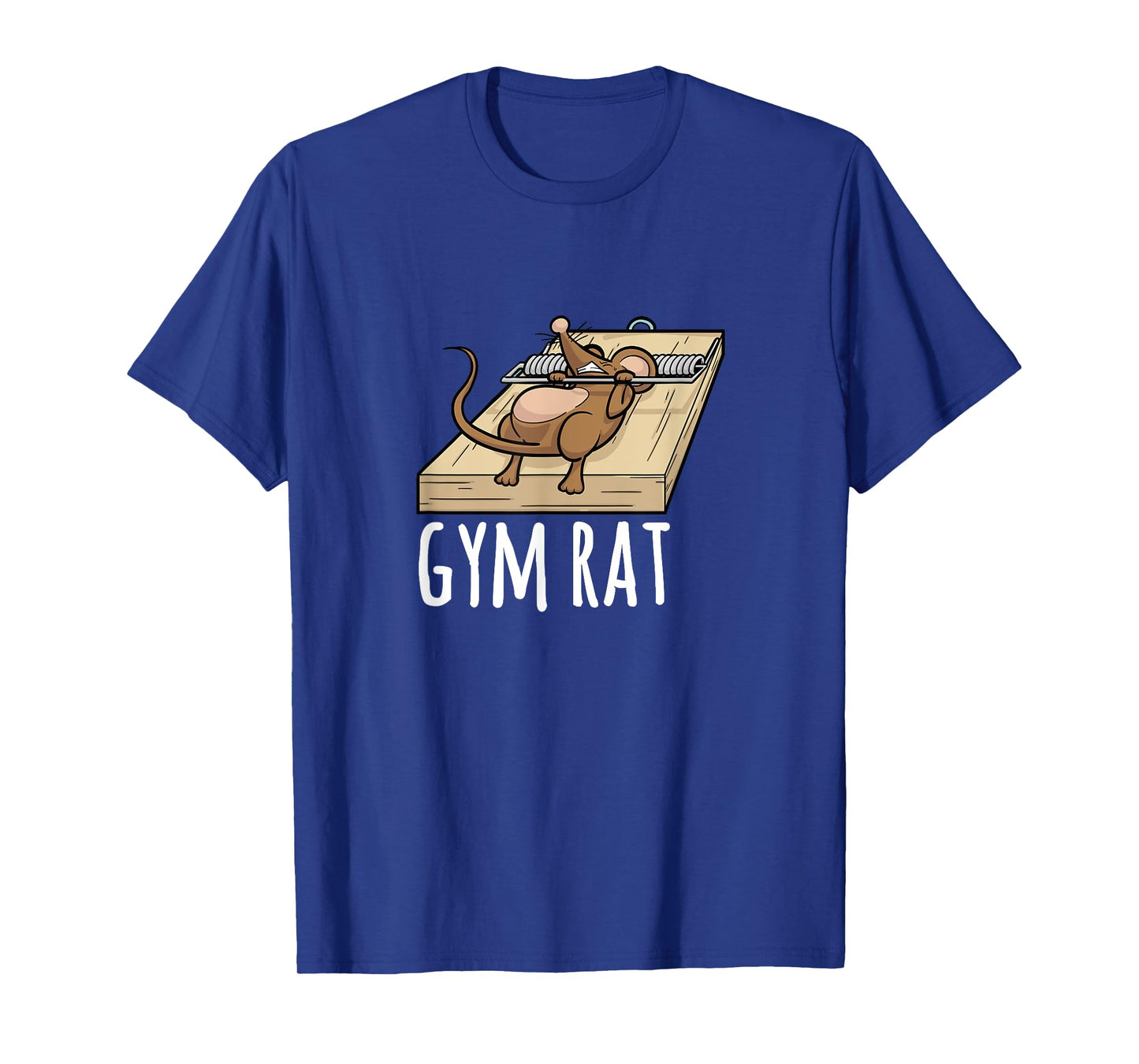 Gym Rat Mouse Trap Bench Press Funny T-Shirt
