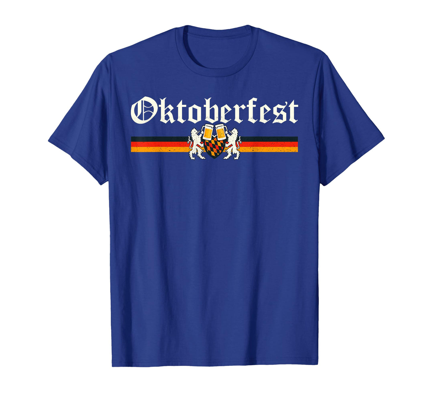 Vintage Octoberfest German Drinking Festival Lion Men Women T-Shirt