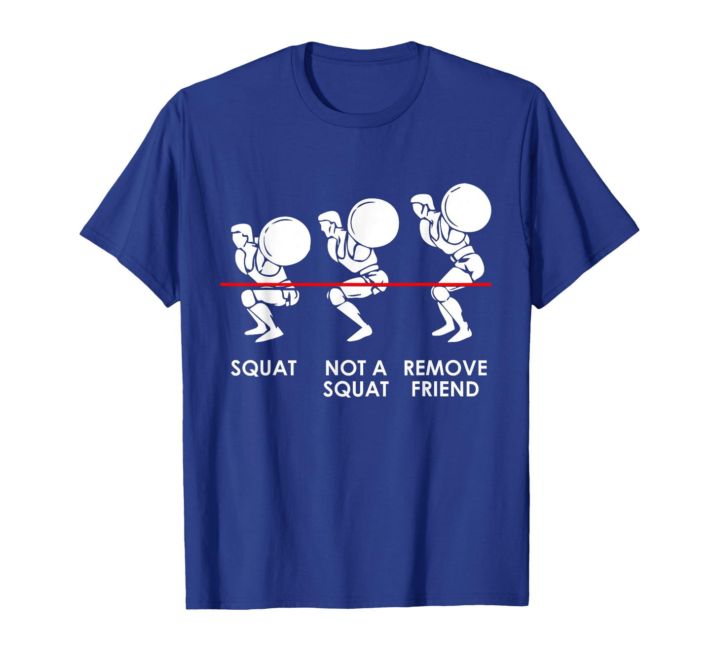 Funny Gym Workout - Squats Levels - Leg Exercise T-Shirt