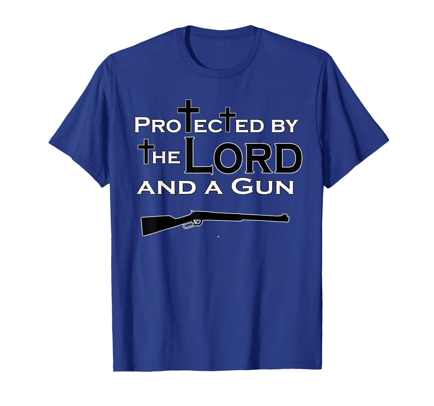 Gun Rights Protected By The Lord & A Gun Christian Jesus T-Shirt