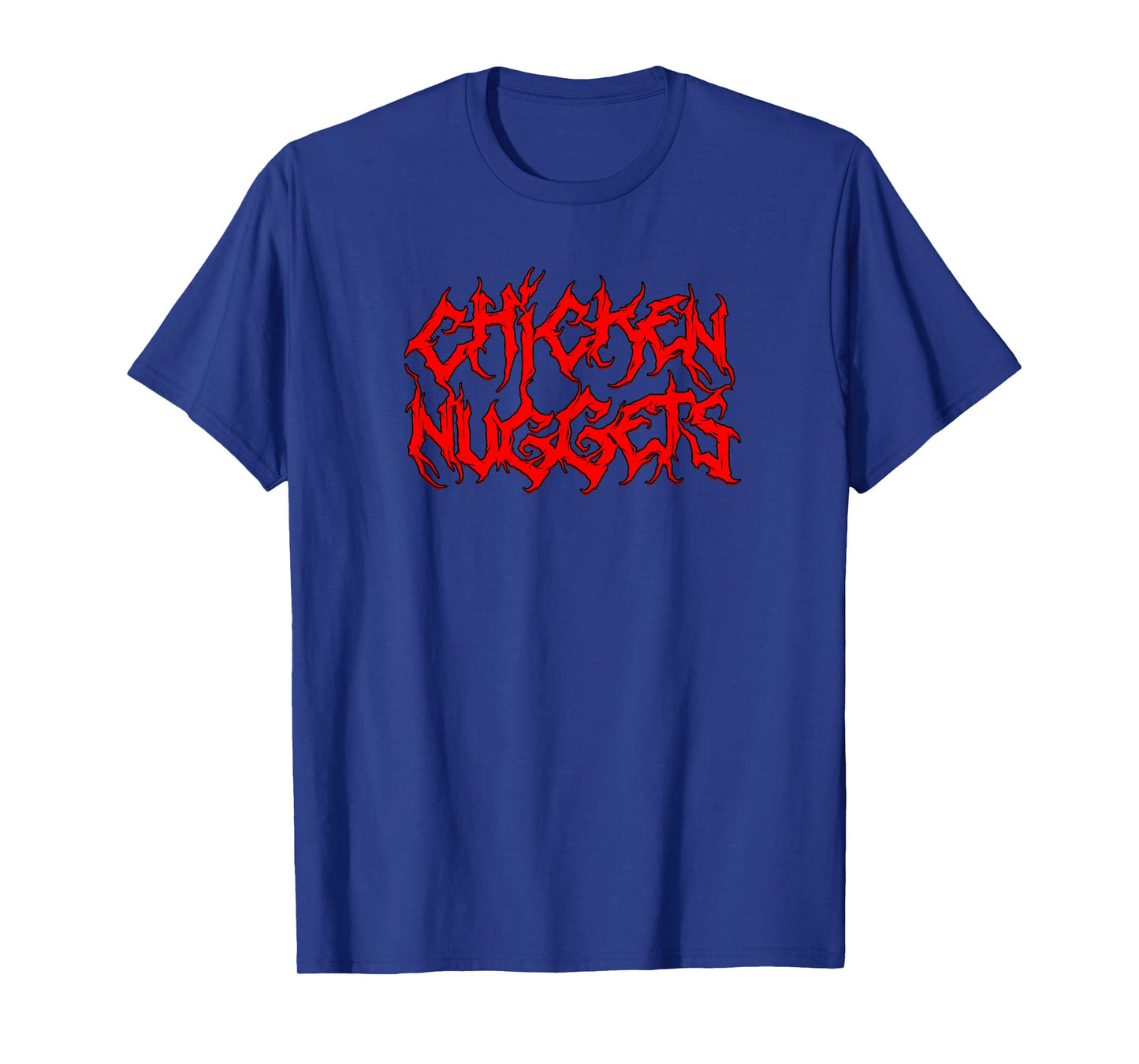 CHICKEN NUGGETS Heavy Metal Band Parody Fast Food Vintage T-Shirt