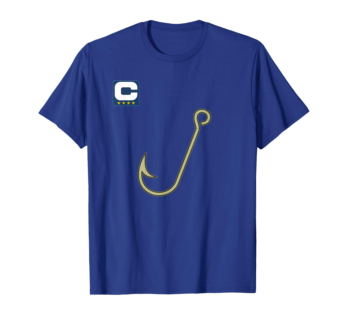 Funny Hook 4-Star Captain - for Fishing and Football Fans T-Shirt