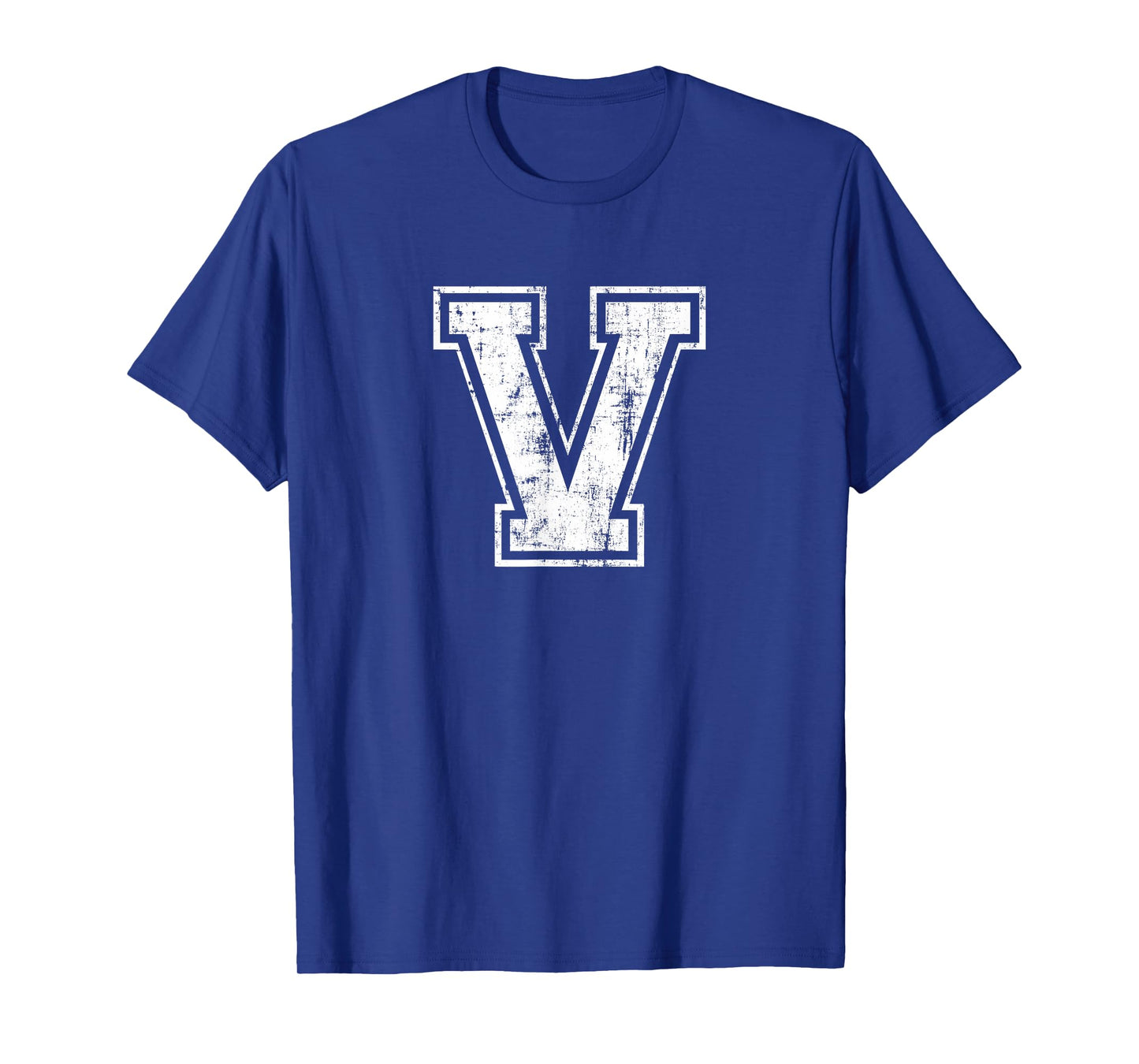 Letter V Uppercase Alphabet Initial School College Varsity T-Shirt